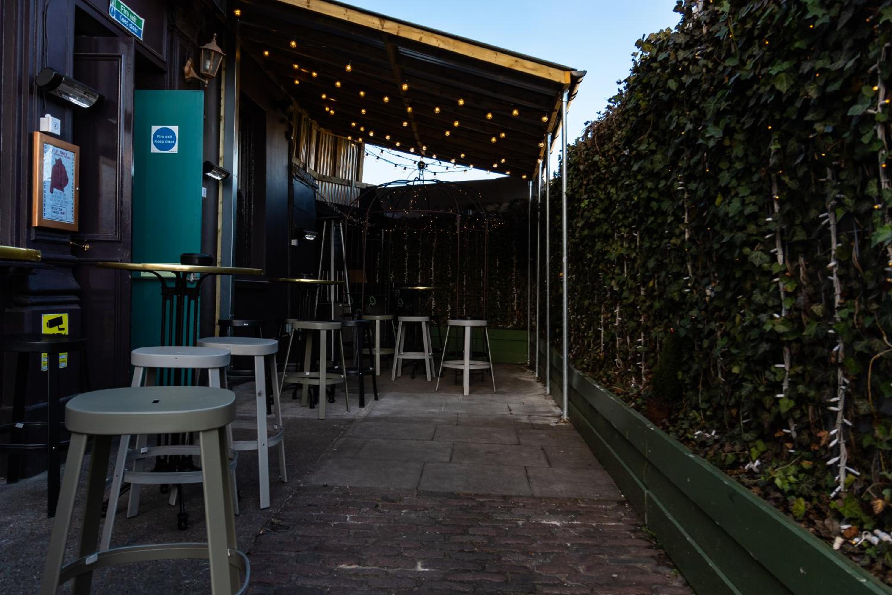 outdoor bbq area