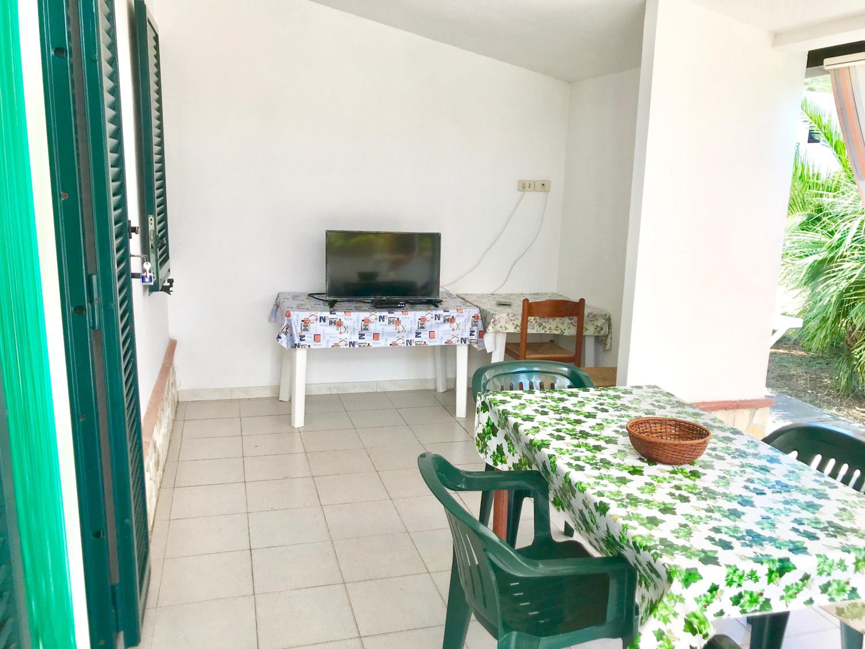 outdoor BBQ area