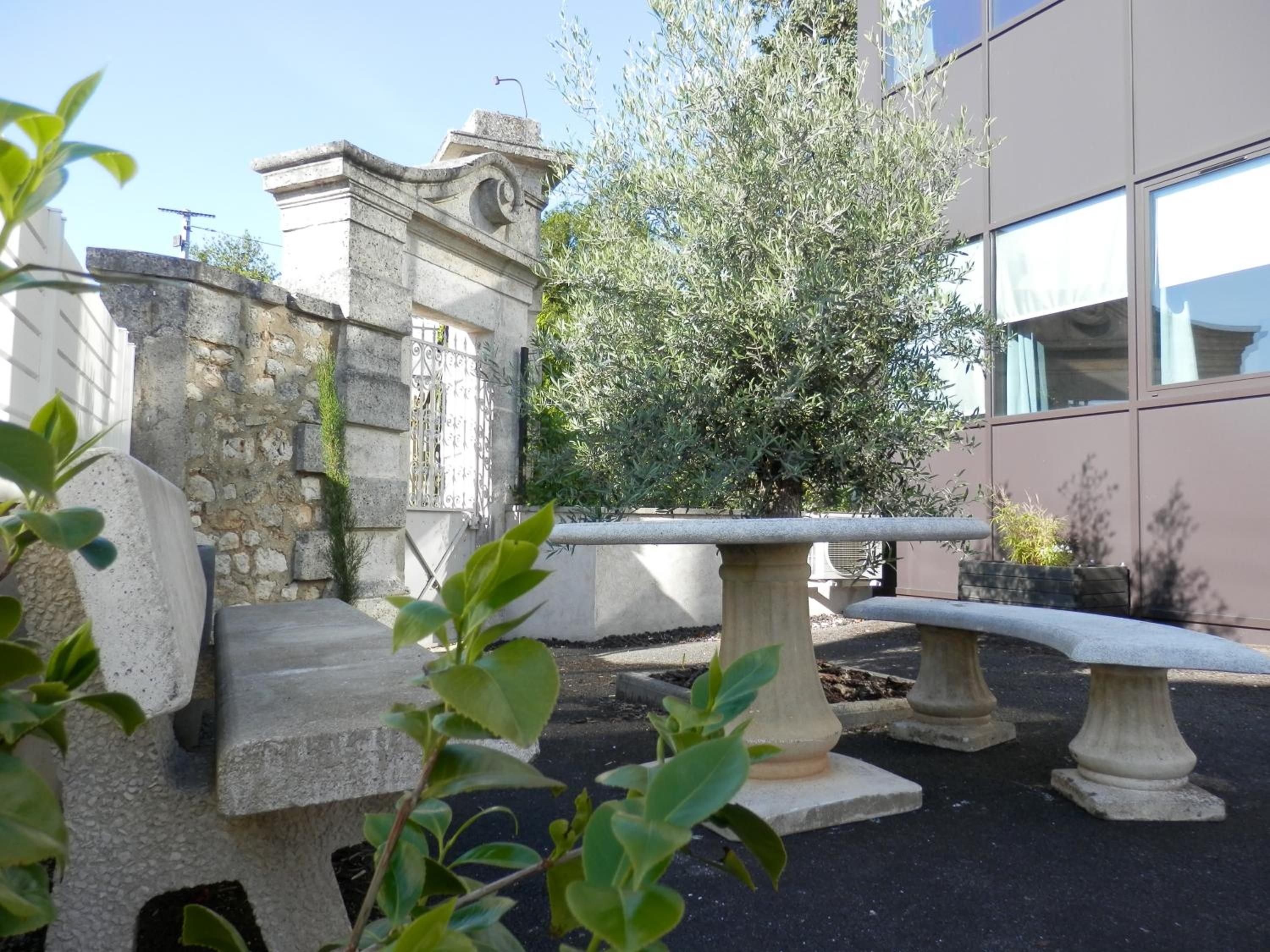 outdoor BBQ area