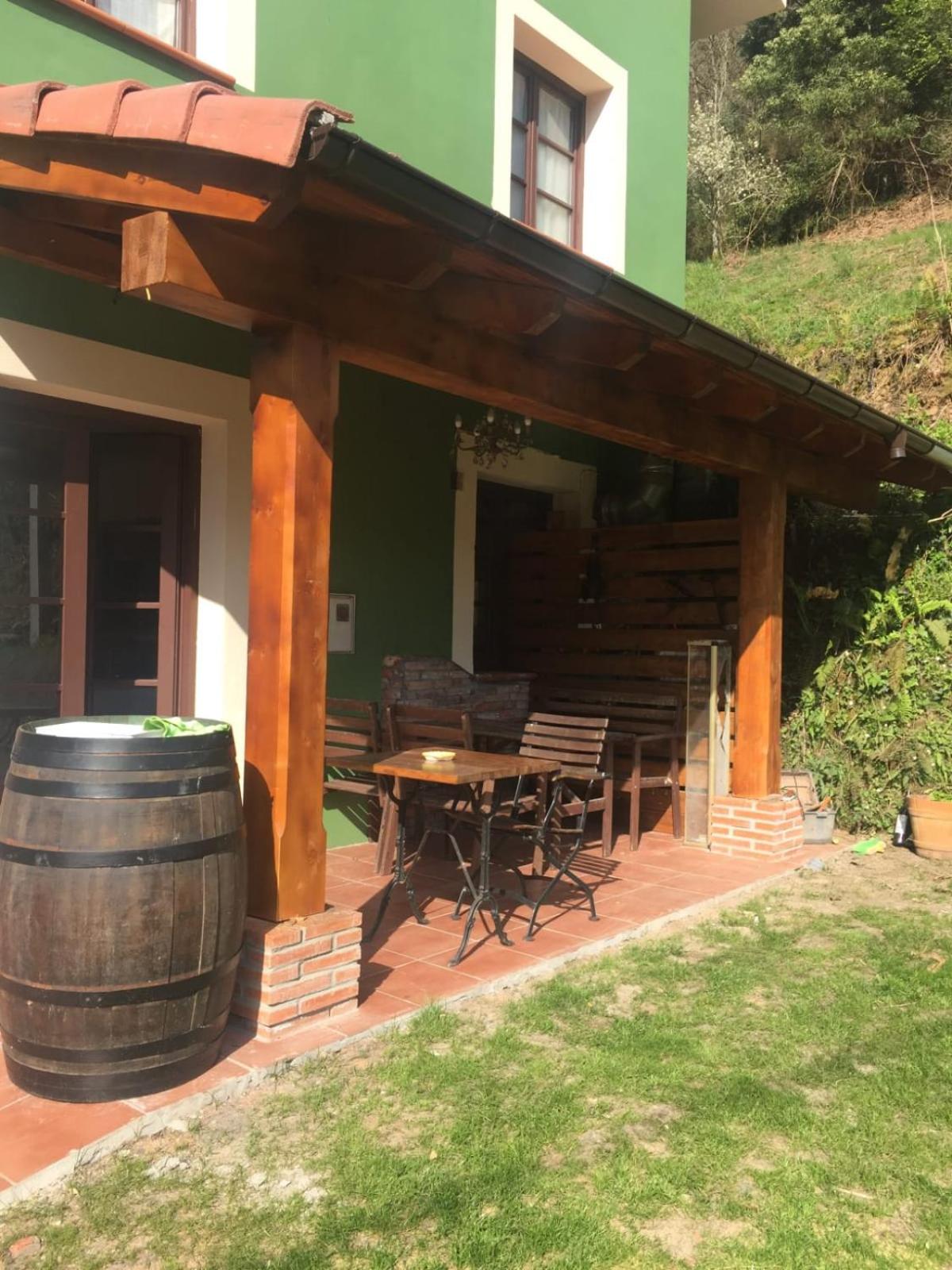 outdoor BBQ area