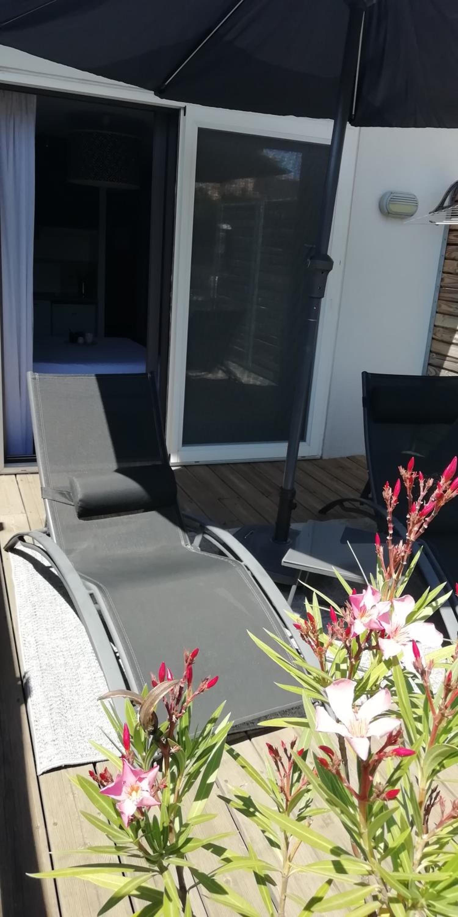 outdoor BBQ area