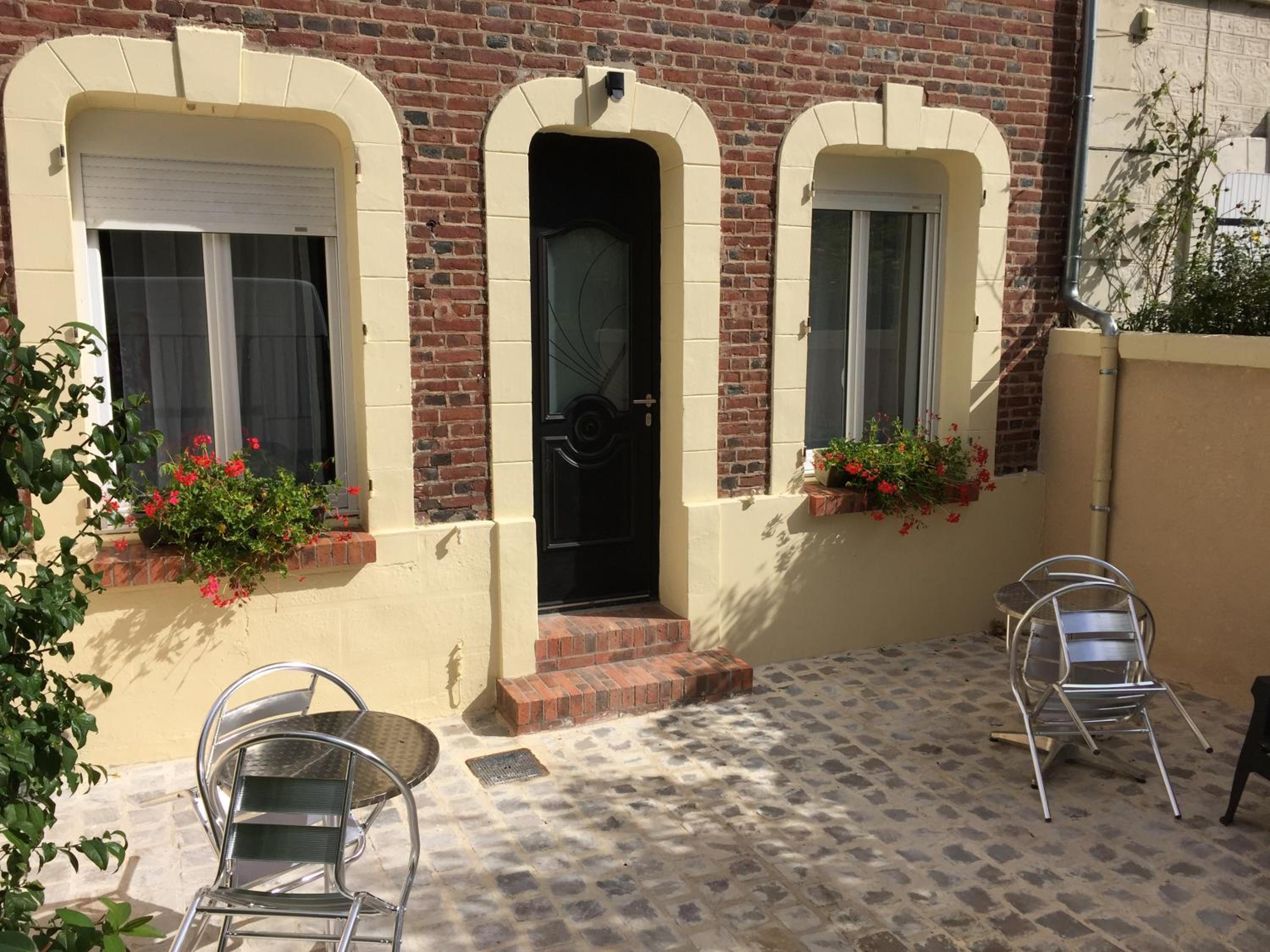outdoor BBQ area