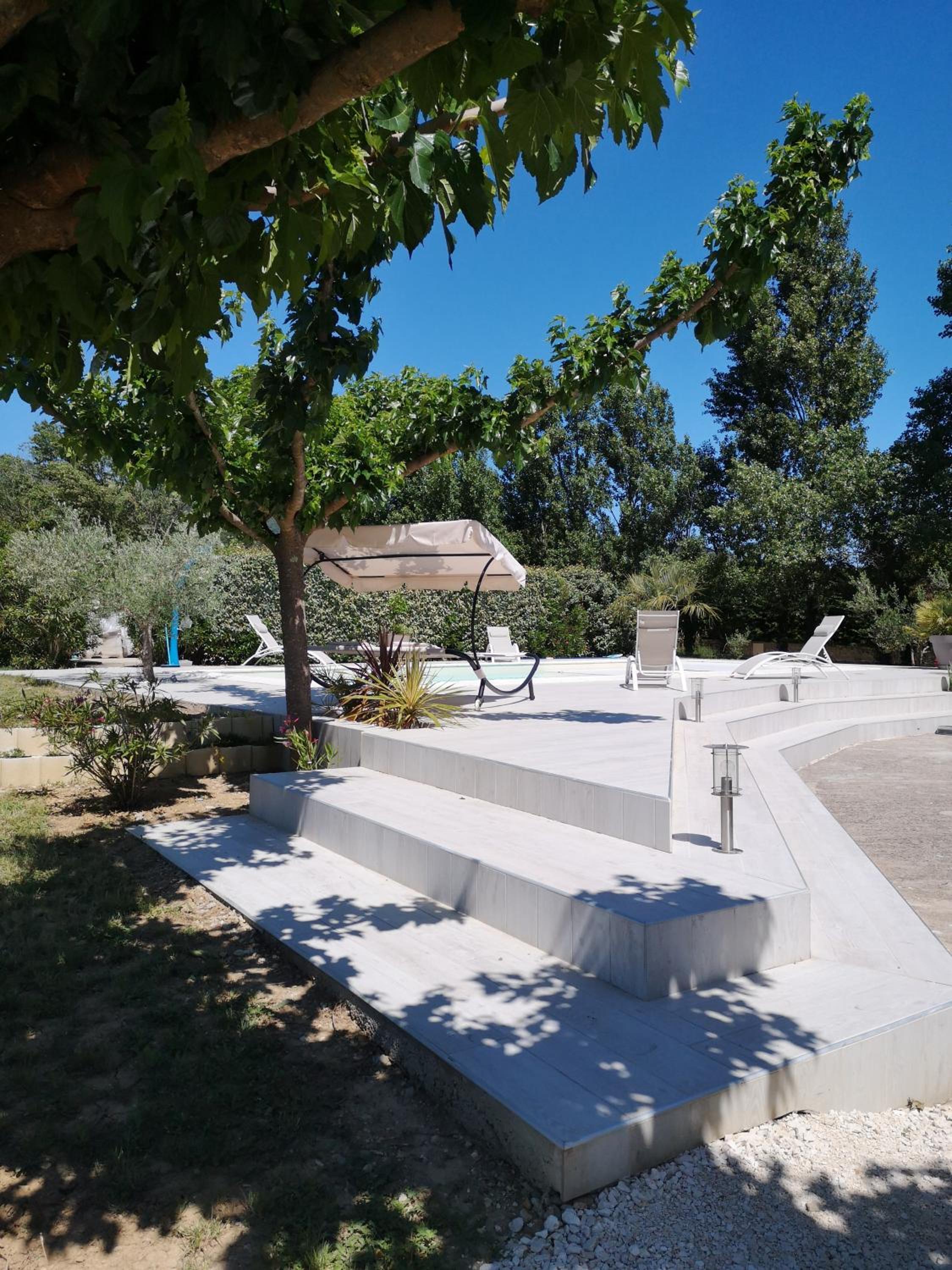 outdoor BBQ area