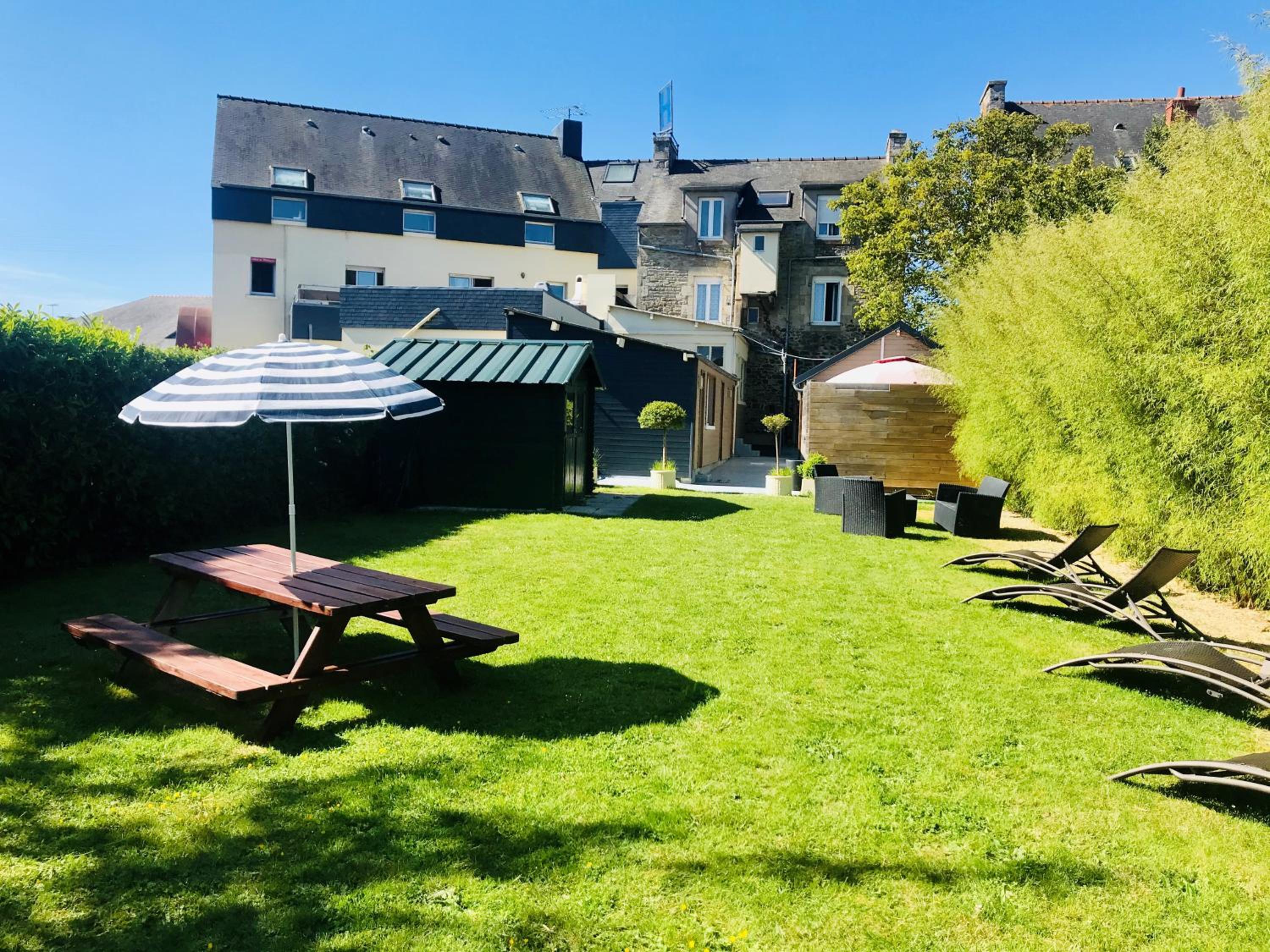outdoor BBQ area