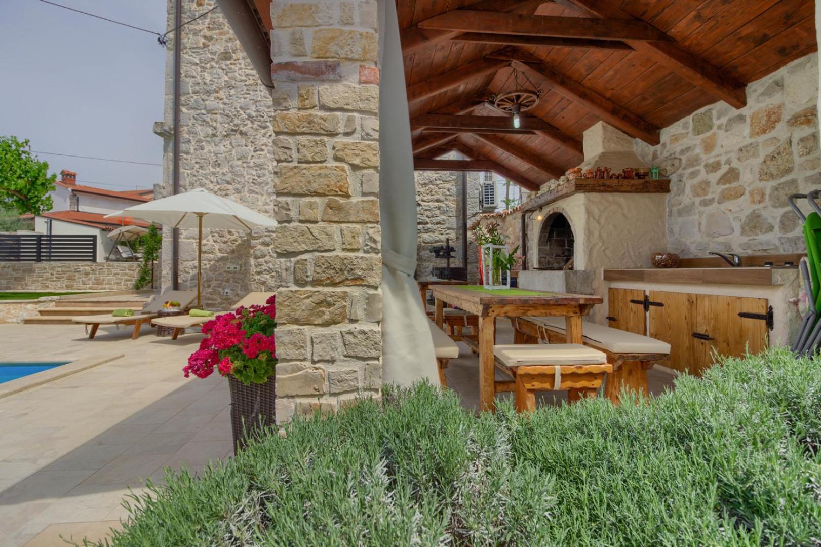 Stone villa Parentium with private pool in Porec view 4