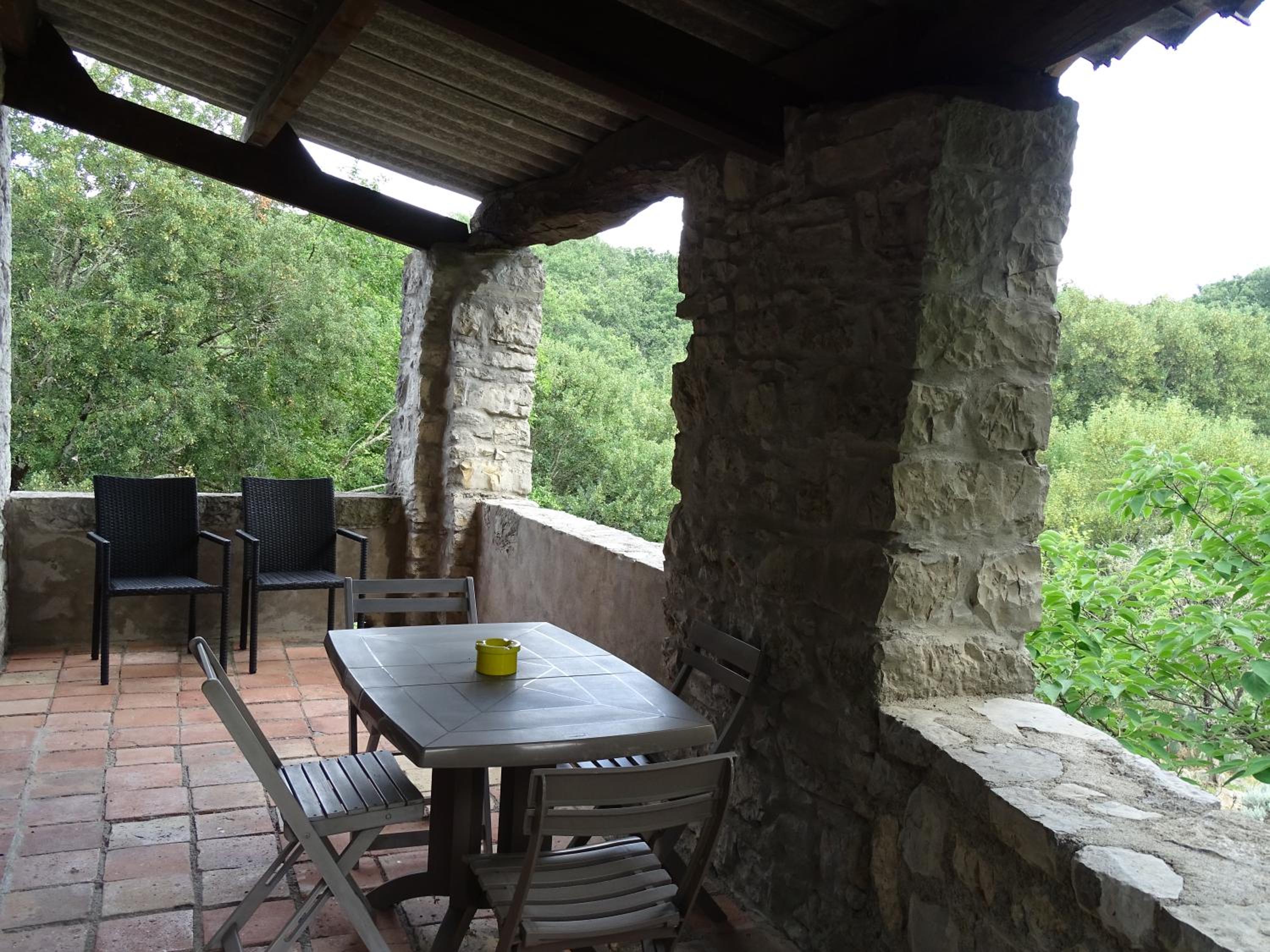 outdoor BBQ area