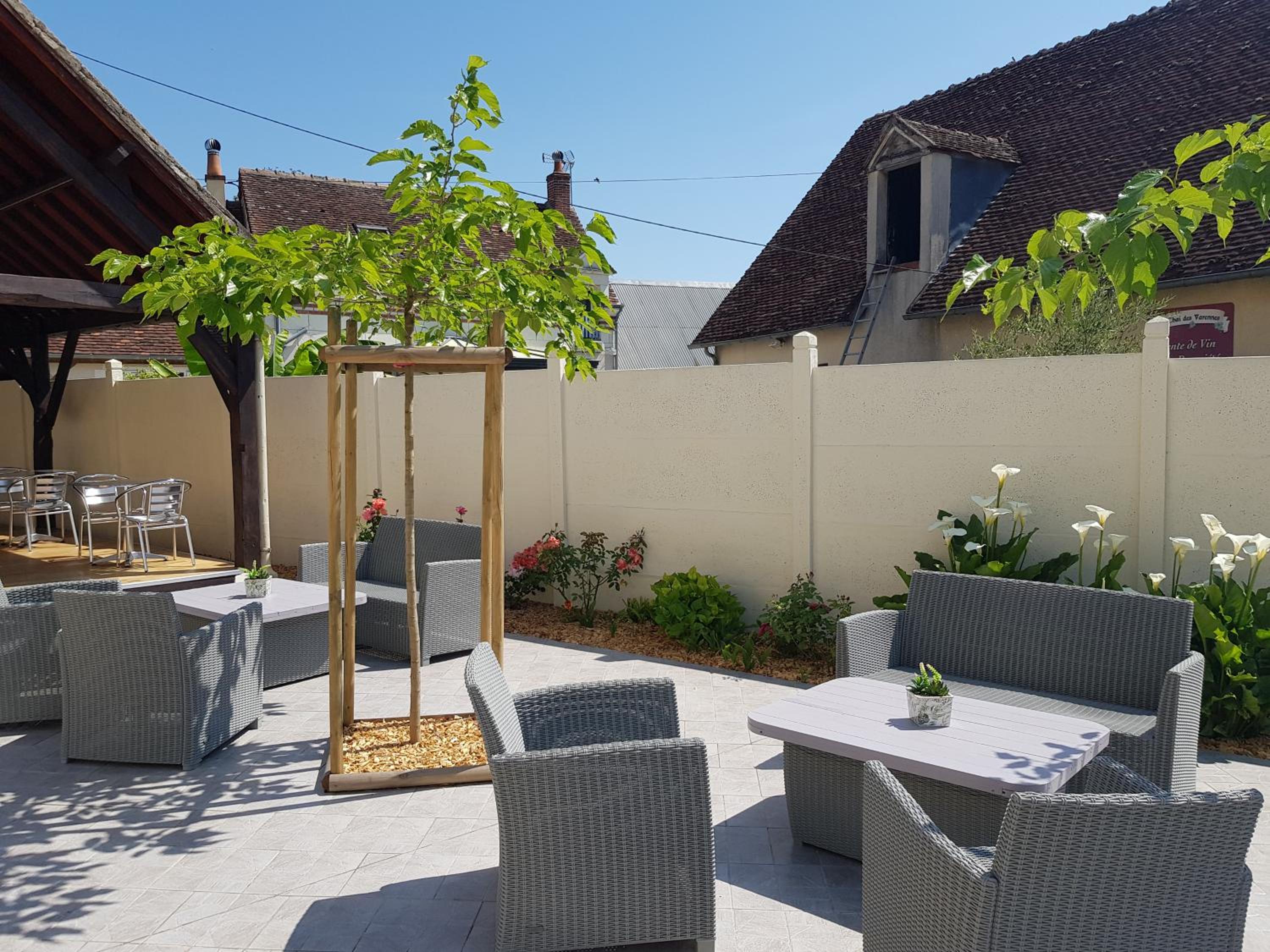 outdoor BBQ area