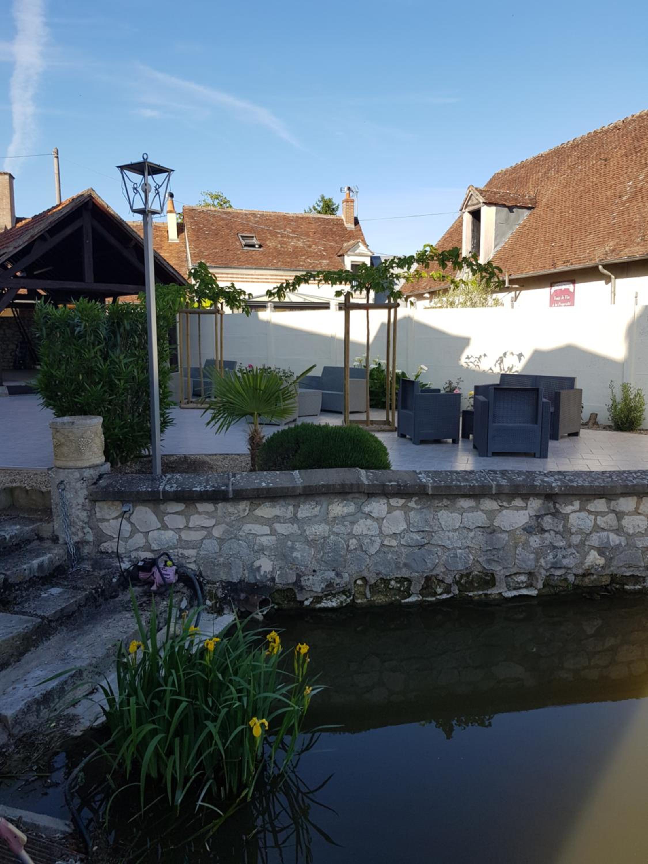 outdoor BBQ area