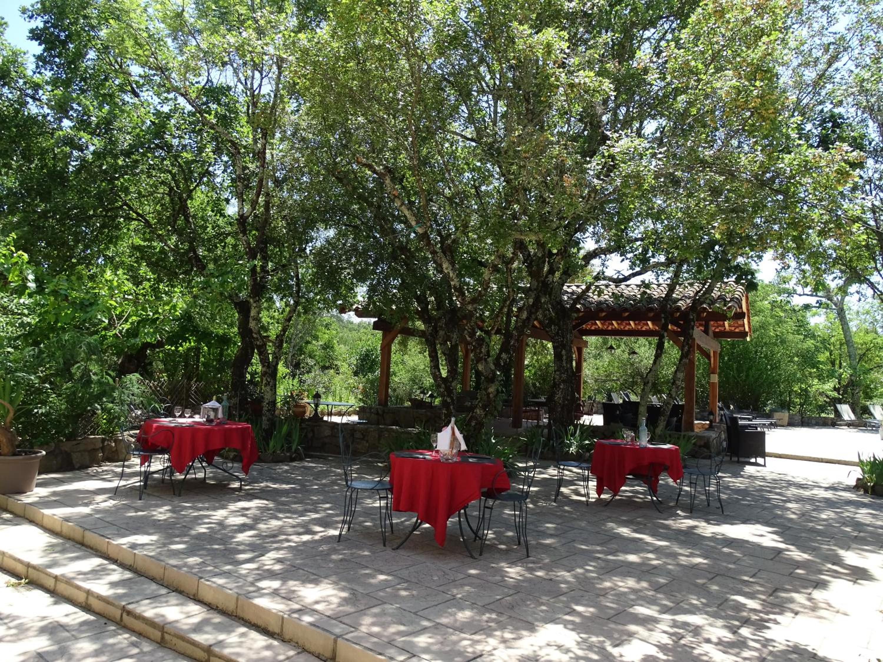outdoor BBQ area