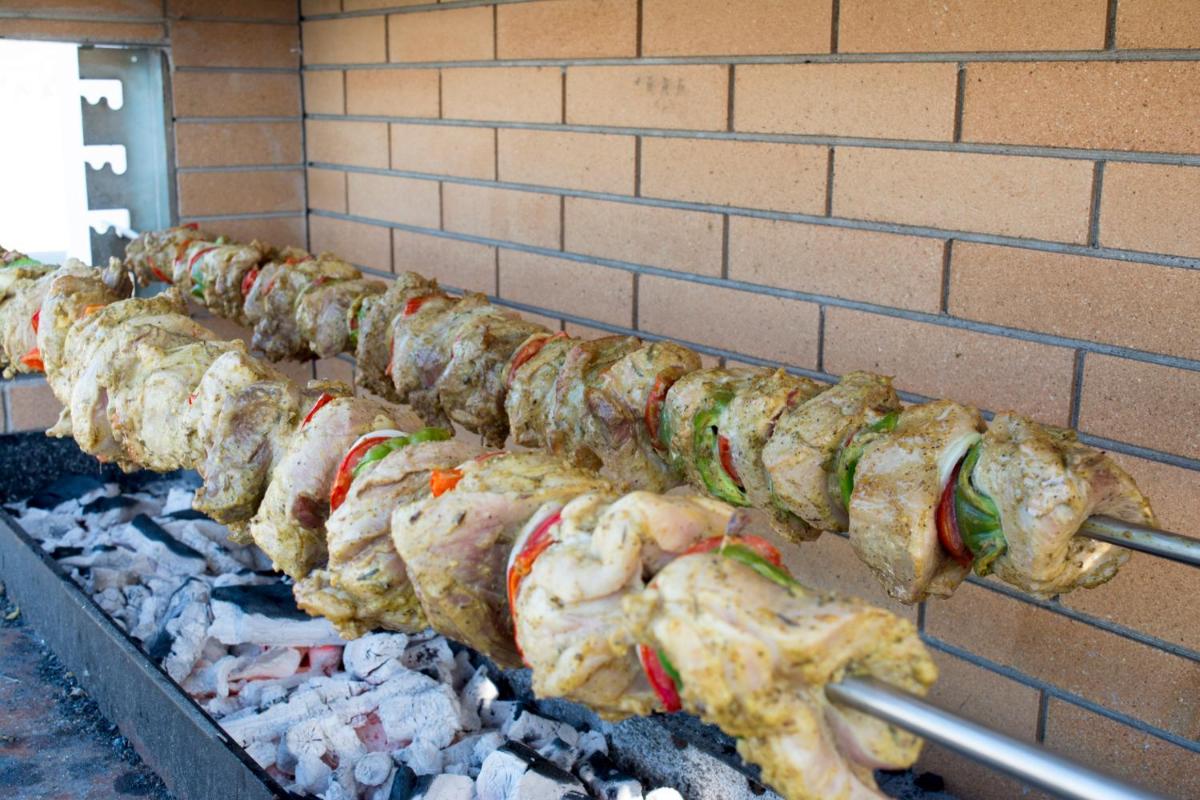 outdoor BBQ area
