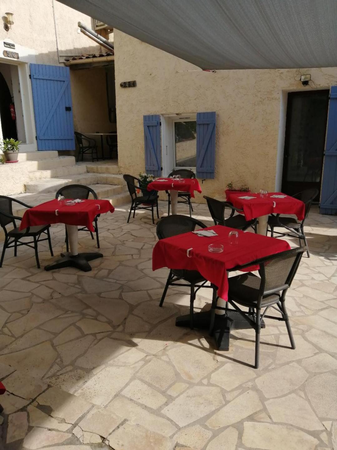 outdoor BBQ area