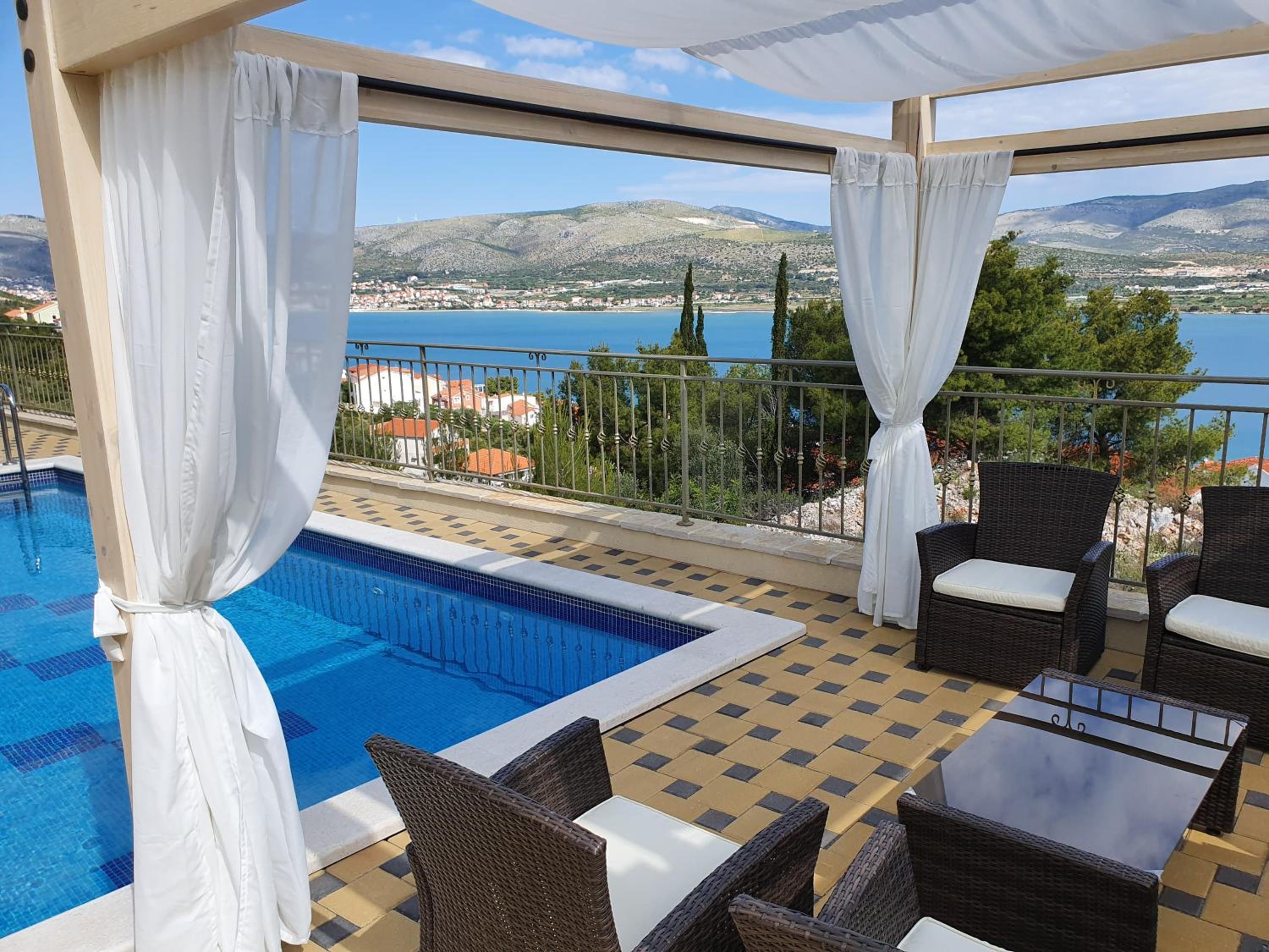 Luxury Villa Star Lights Trogir - heated pool, hot tub, gym, billiard view 2