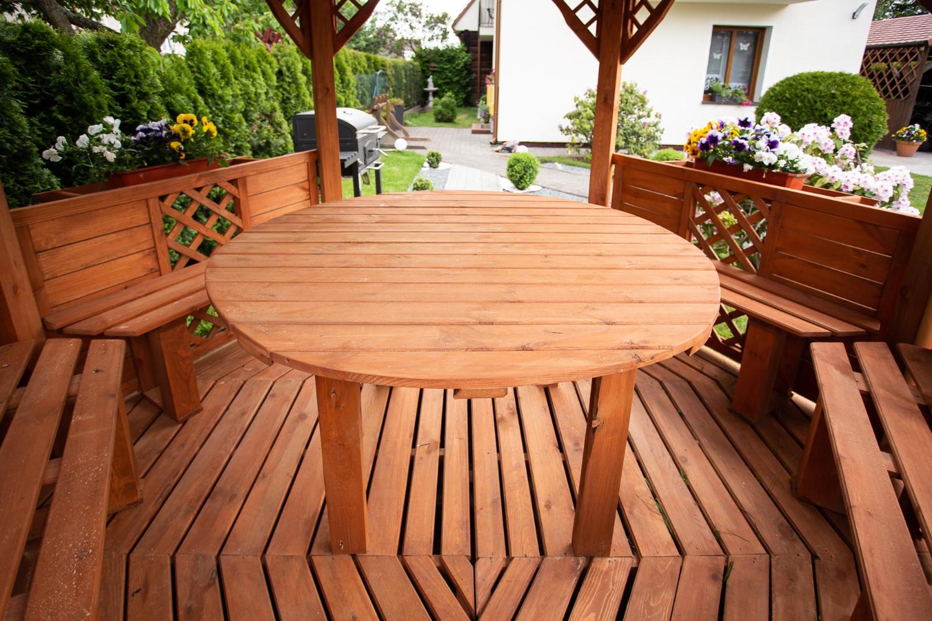 outdoor BBQ area