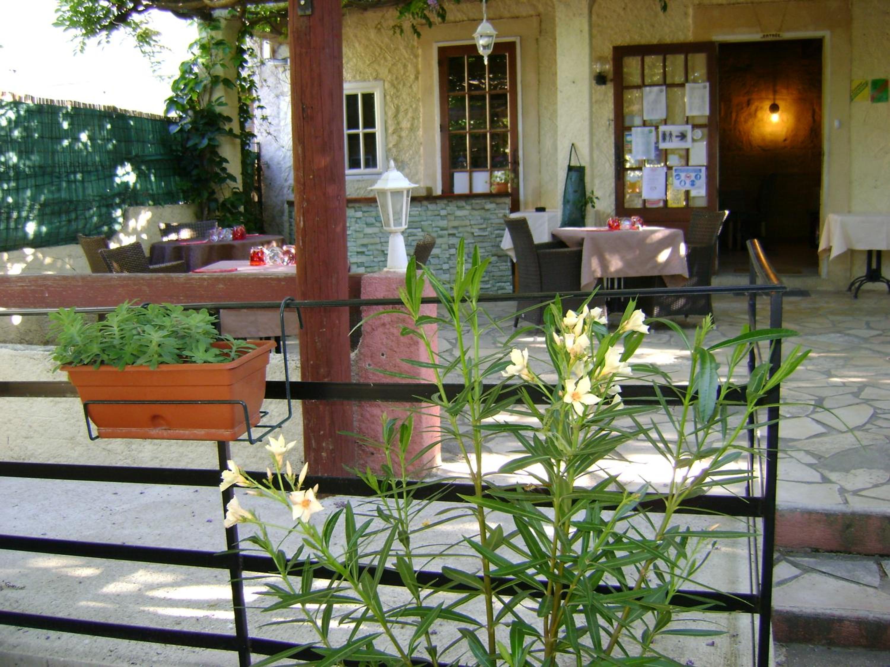 outdoor BBQ area
