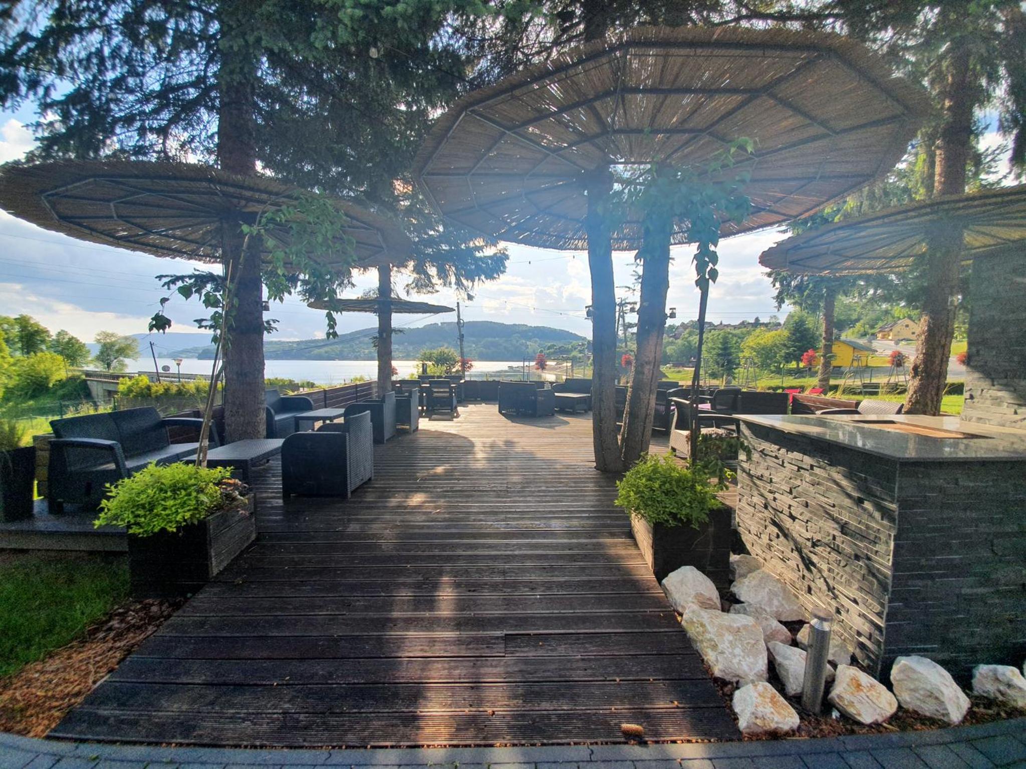 outdoor BBQ area