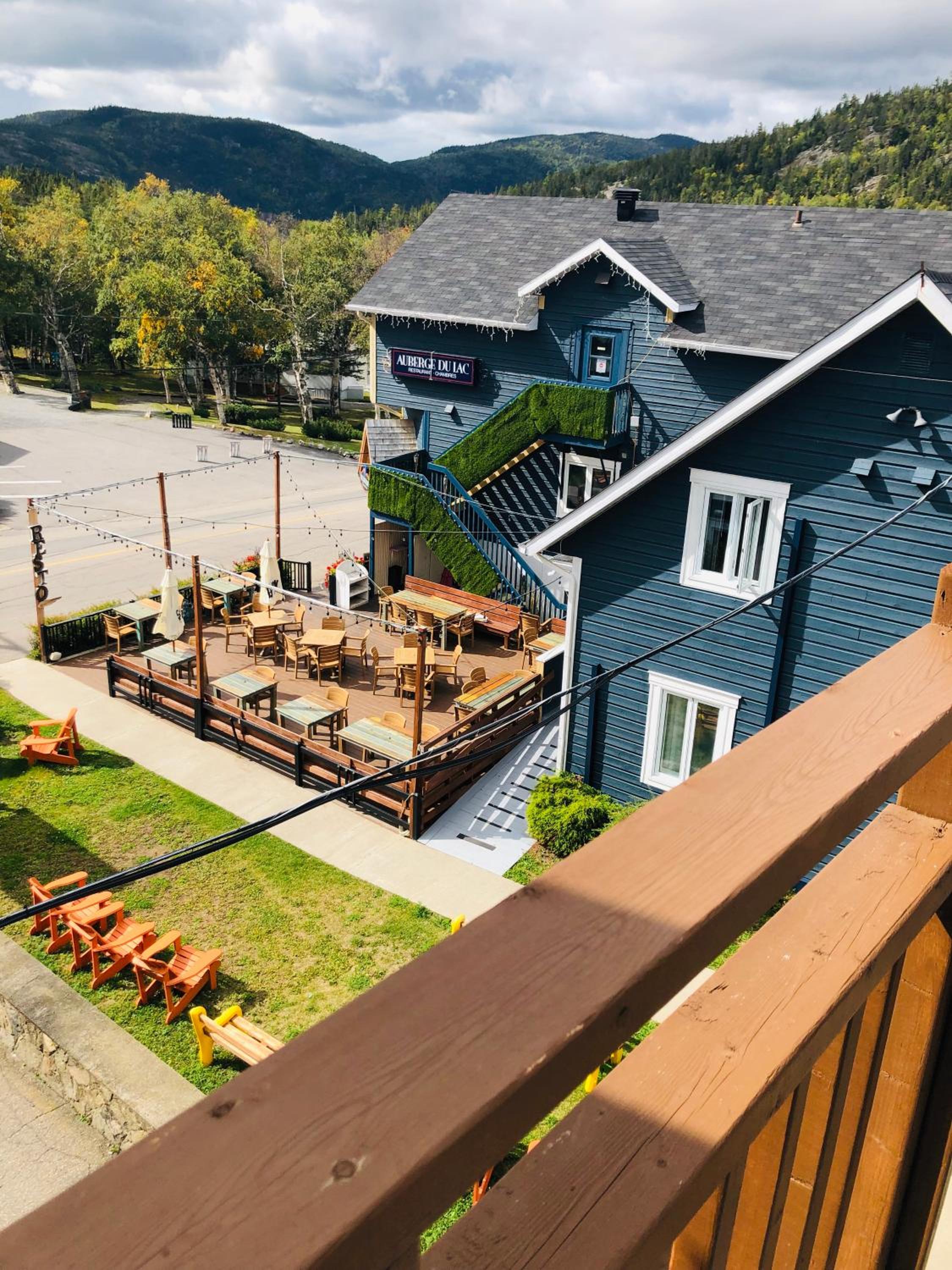 outdoor BBQ area