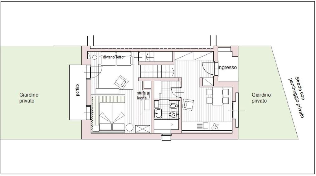 Maison 4 jardin - Casa design ai margini del bosco view 3