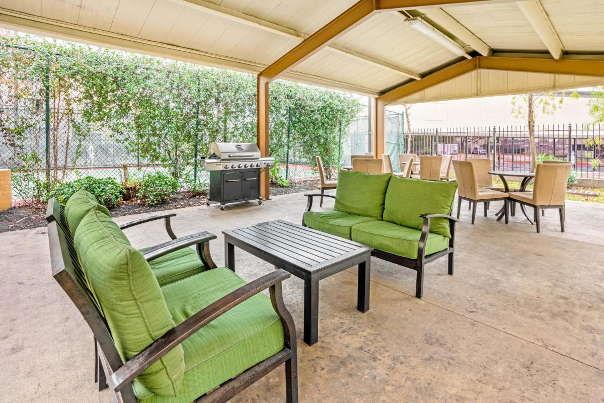 outdoor BBQ area