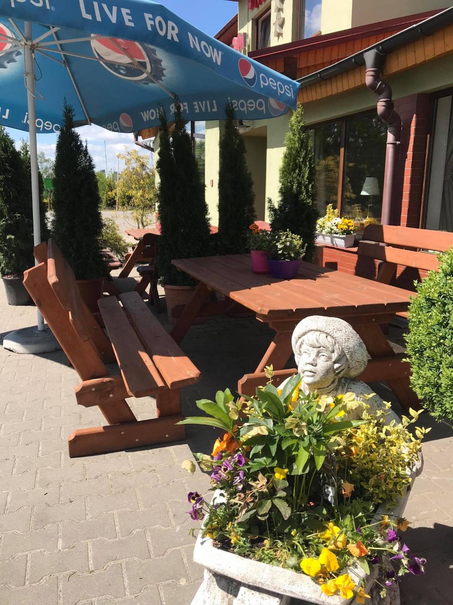 outdoor BBQ area