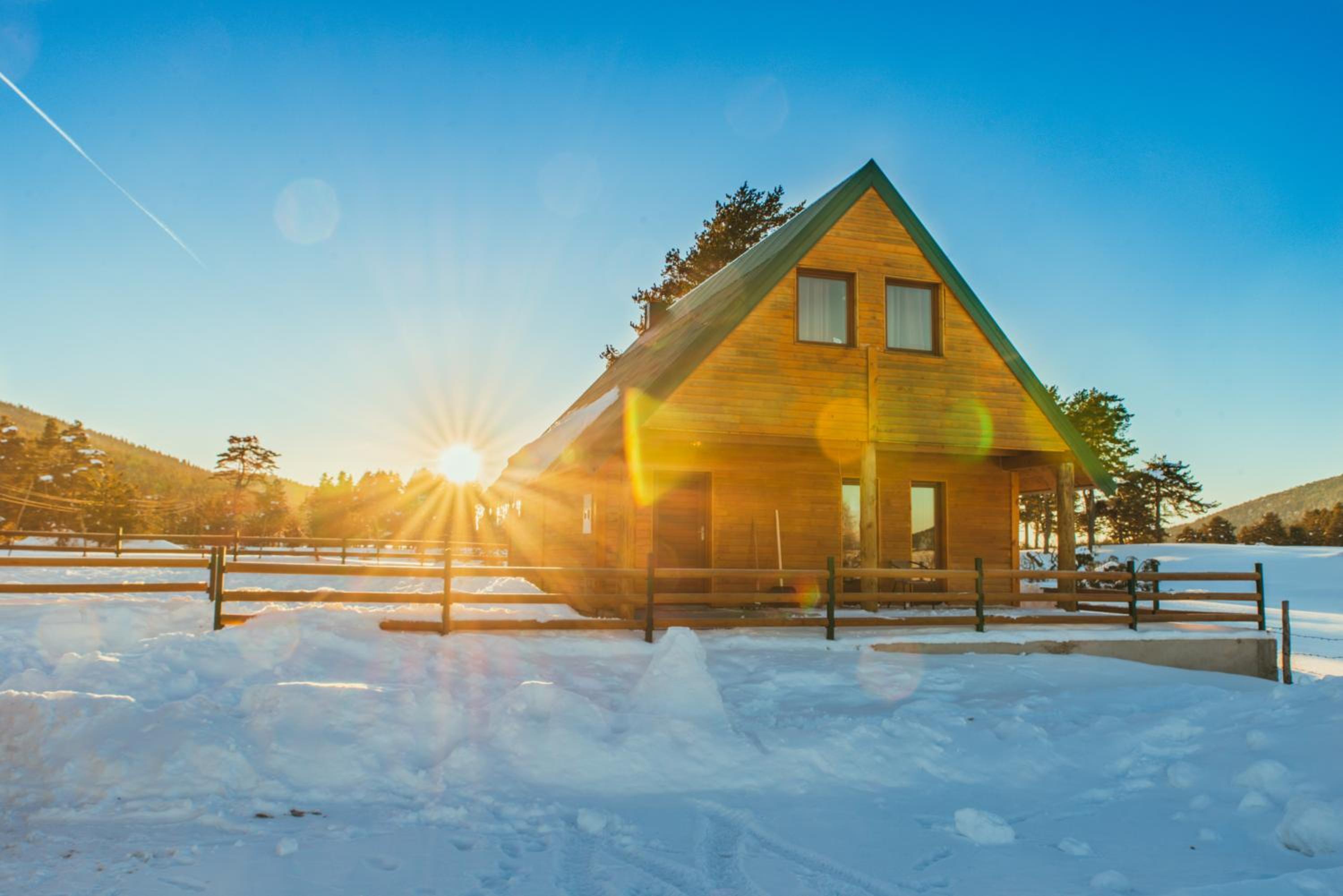 Original Wooden Lodge SG view 2