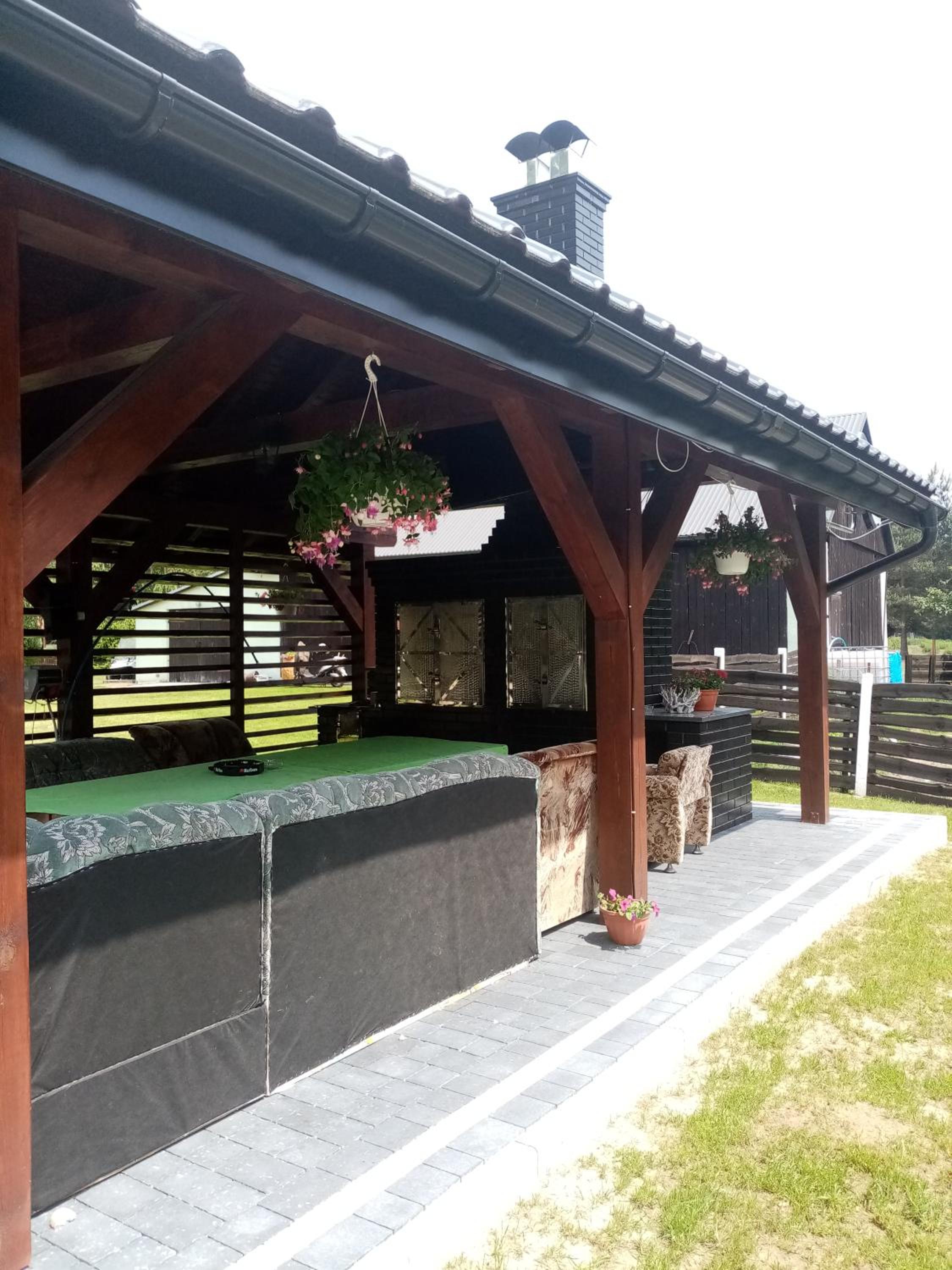 outdoor BBQ area