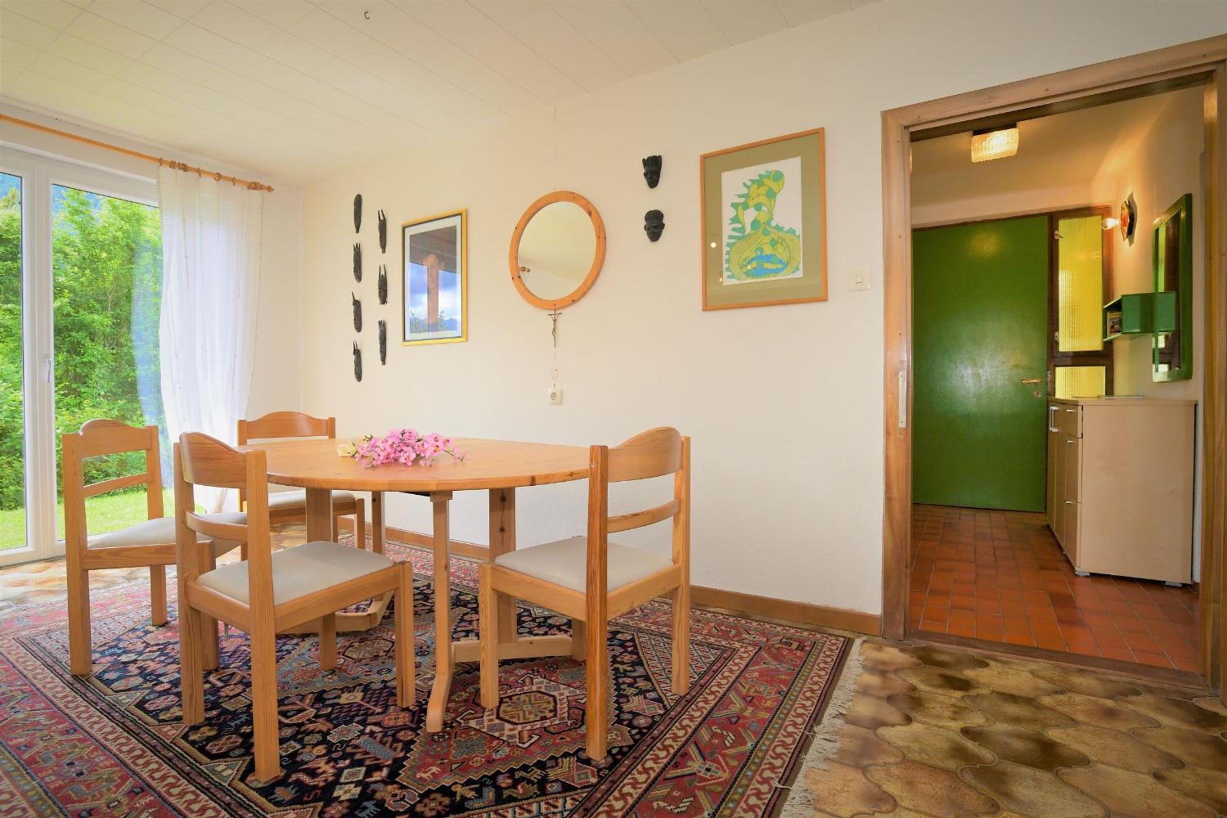 Ferienhaus am Traunsee mit Bergsicht