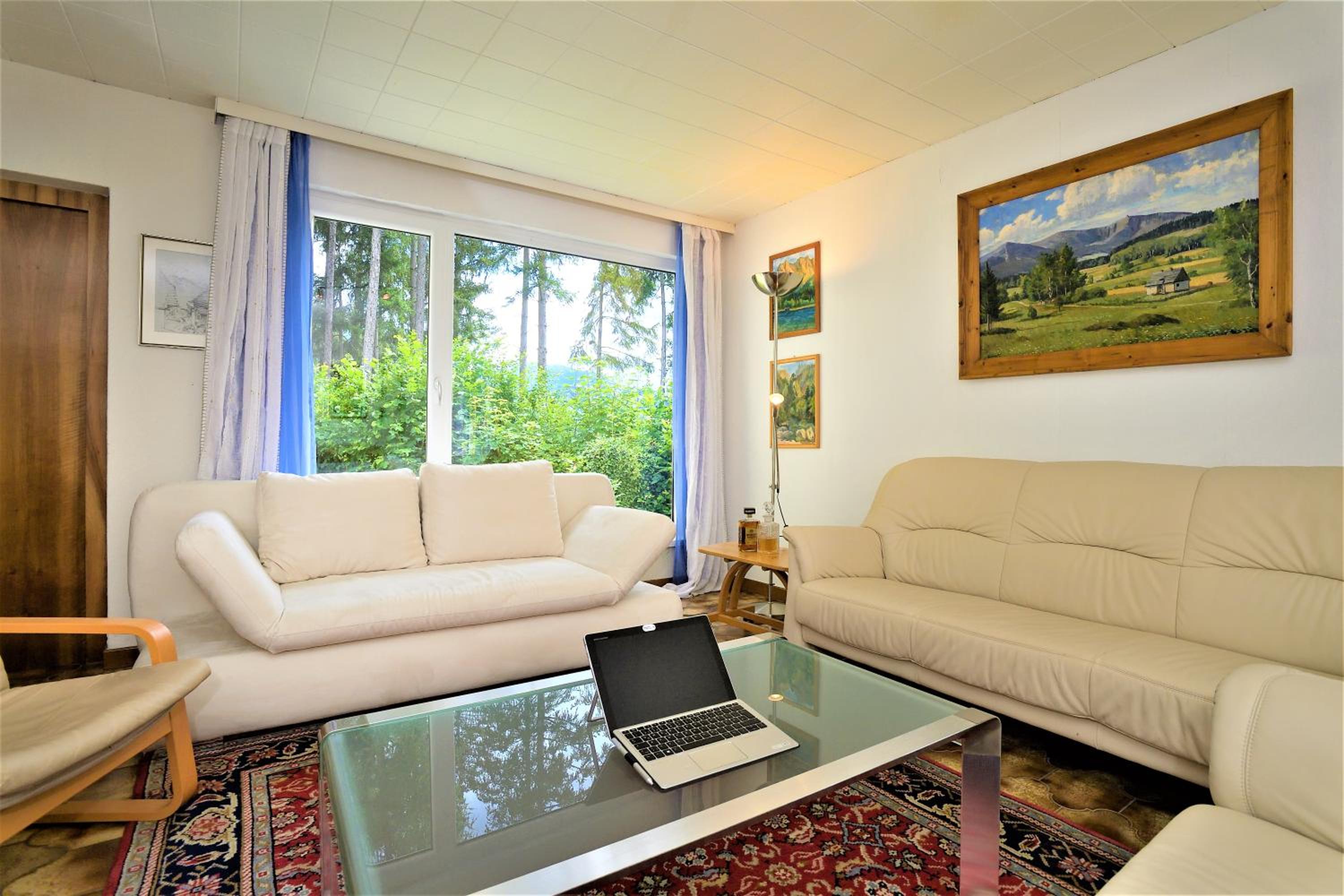 Ferienhaus am Traunsee mit Bergsicht