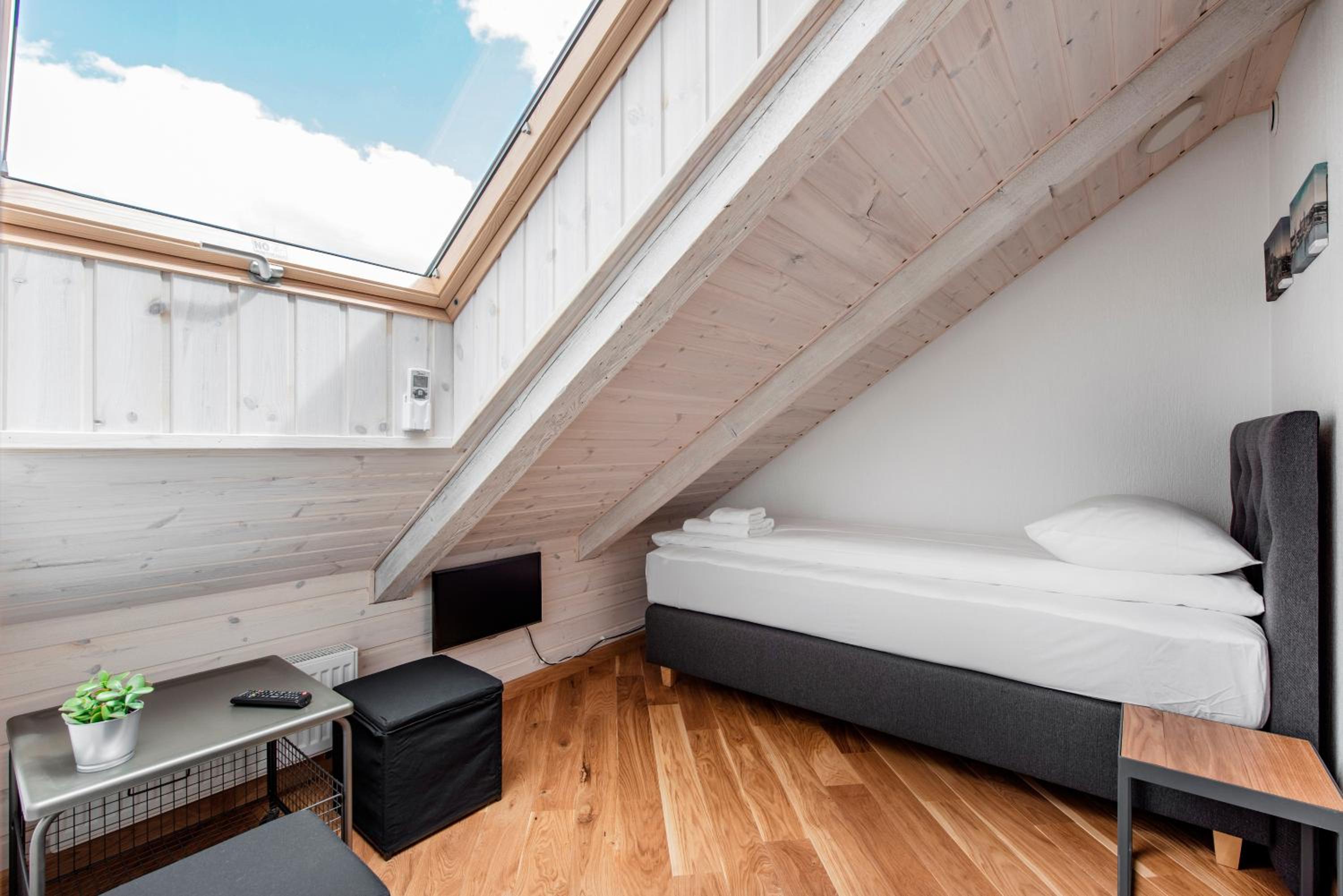 Small attic rooms in Kaunas old town view 2