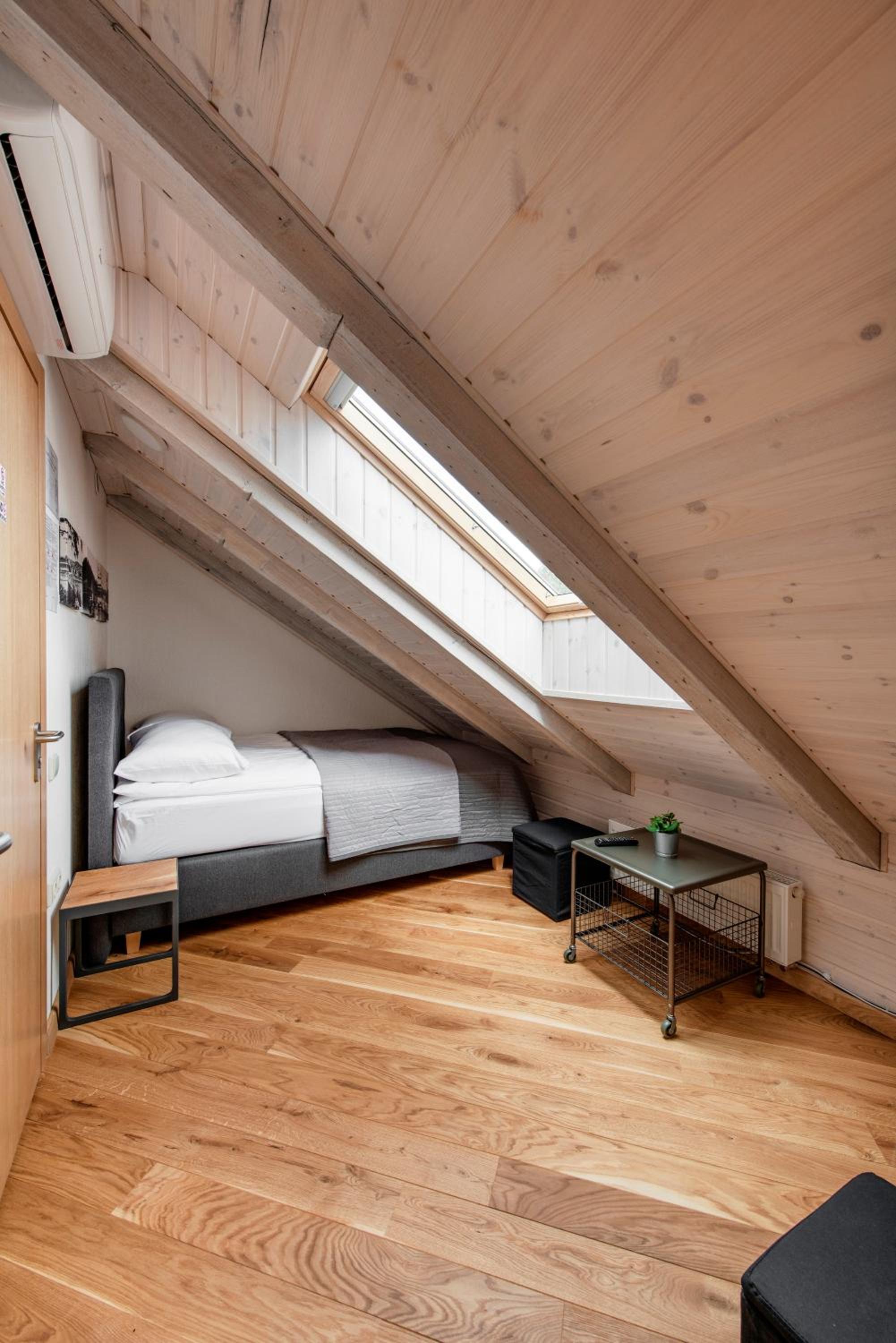 Small attic rooms in Kaunas old town view 4