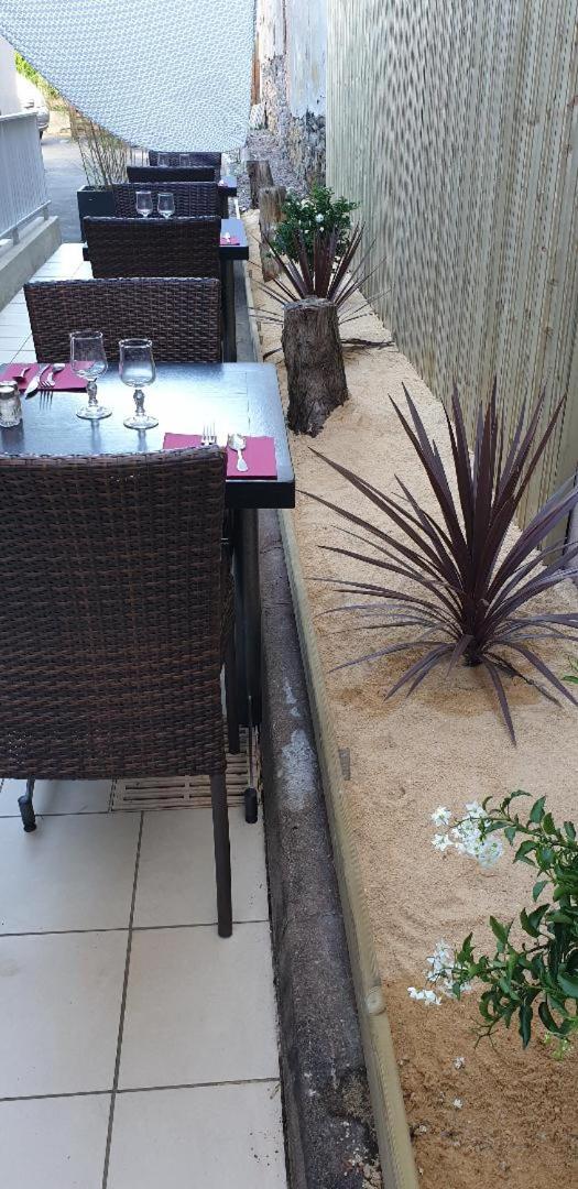 outdoor BBQ area