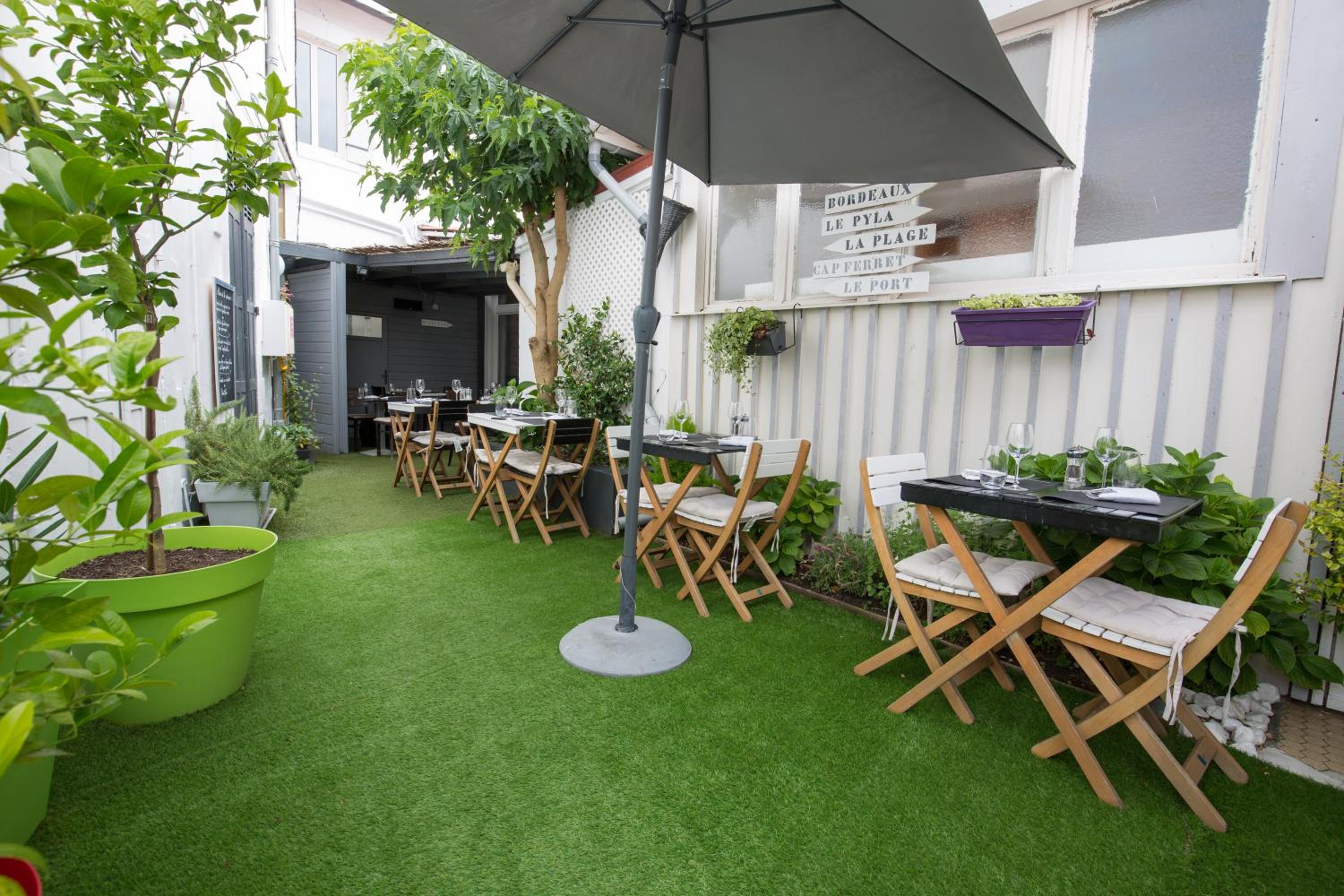 outdoor BBQ area