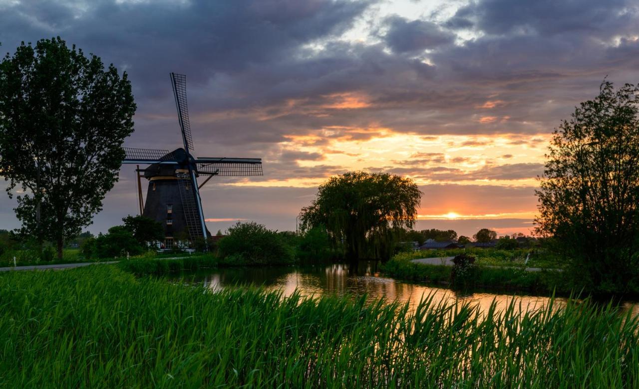 Mondriaanmolen, a real Windmill close to Amsterdam view 2