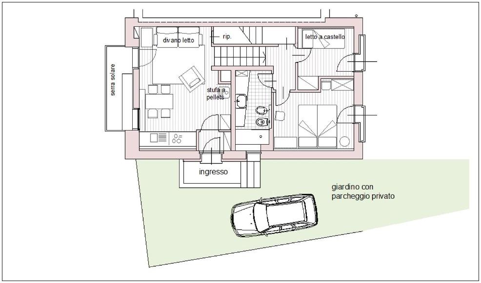 Maison 4 soleil. Casa design luce e natura