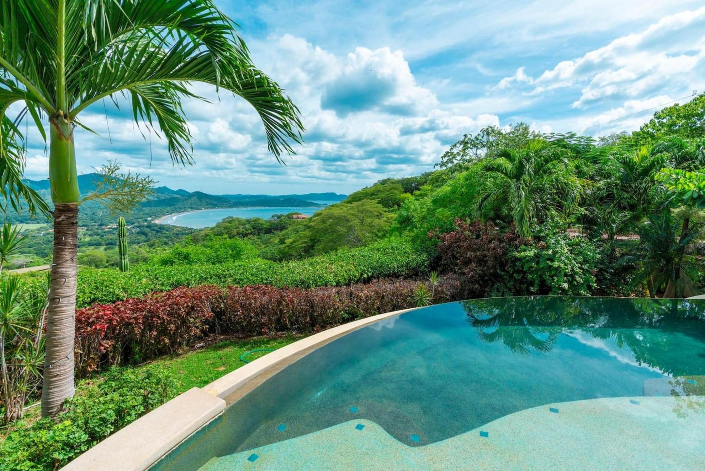 Hacienda-Style Villa with Pool and Sweeping Ocean Views Above Potrero