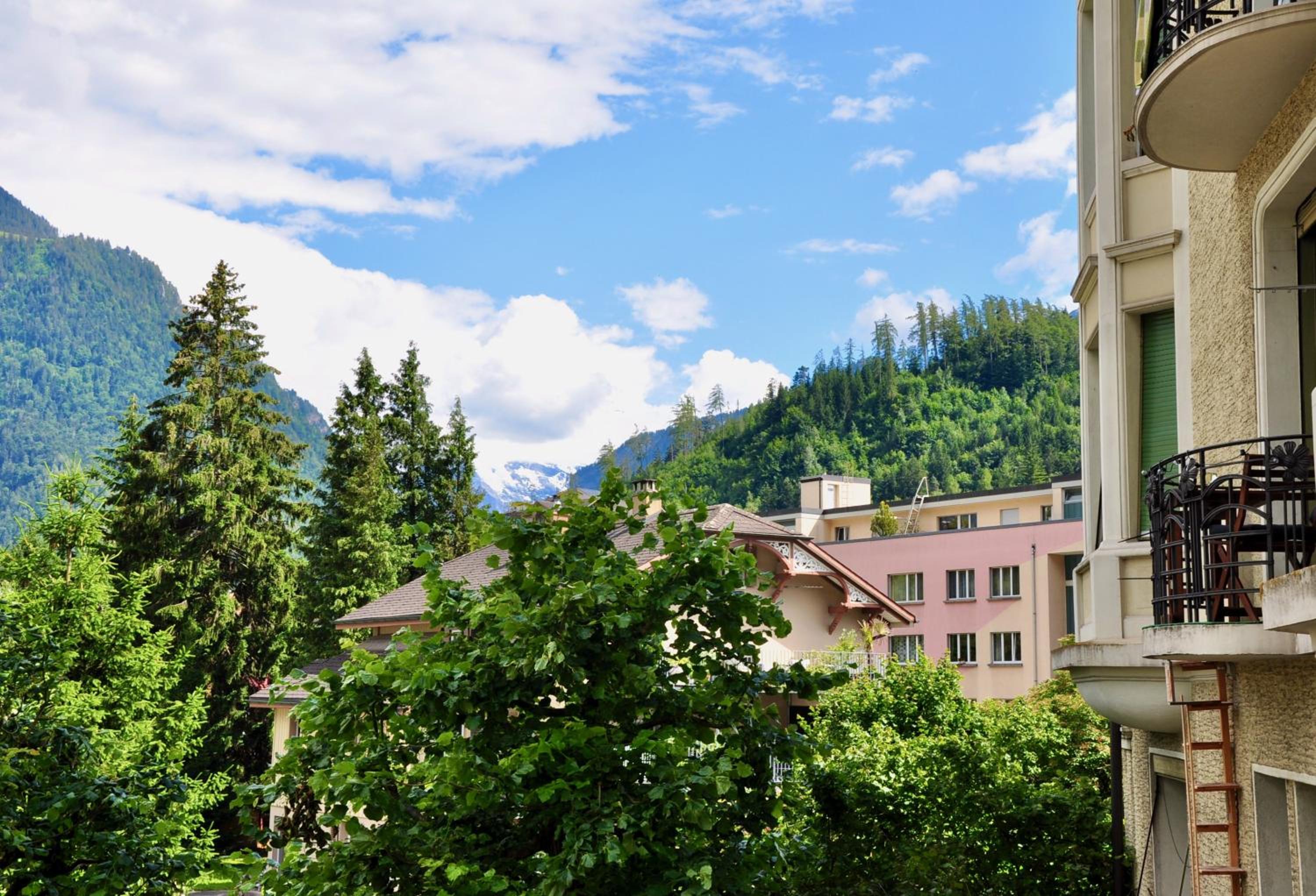 Full of light central apartment overlooking Jungfrau mountain view 2