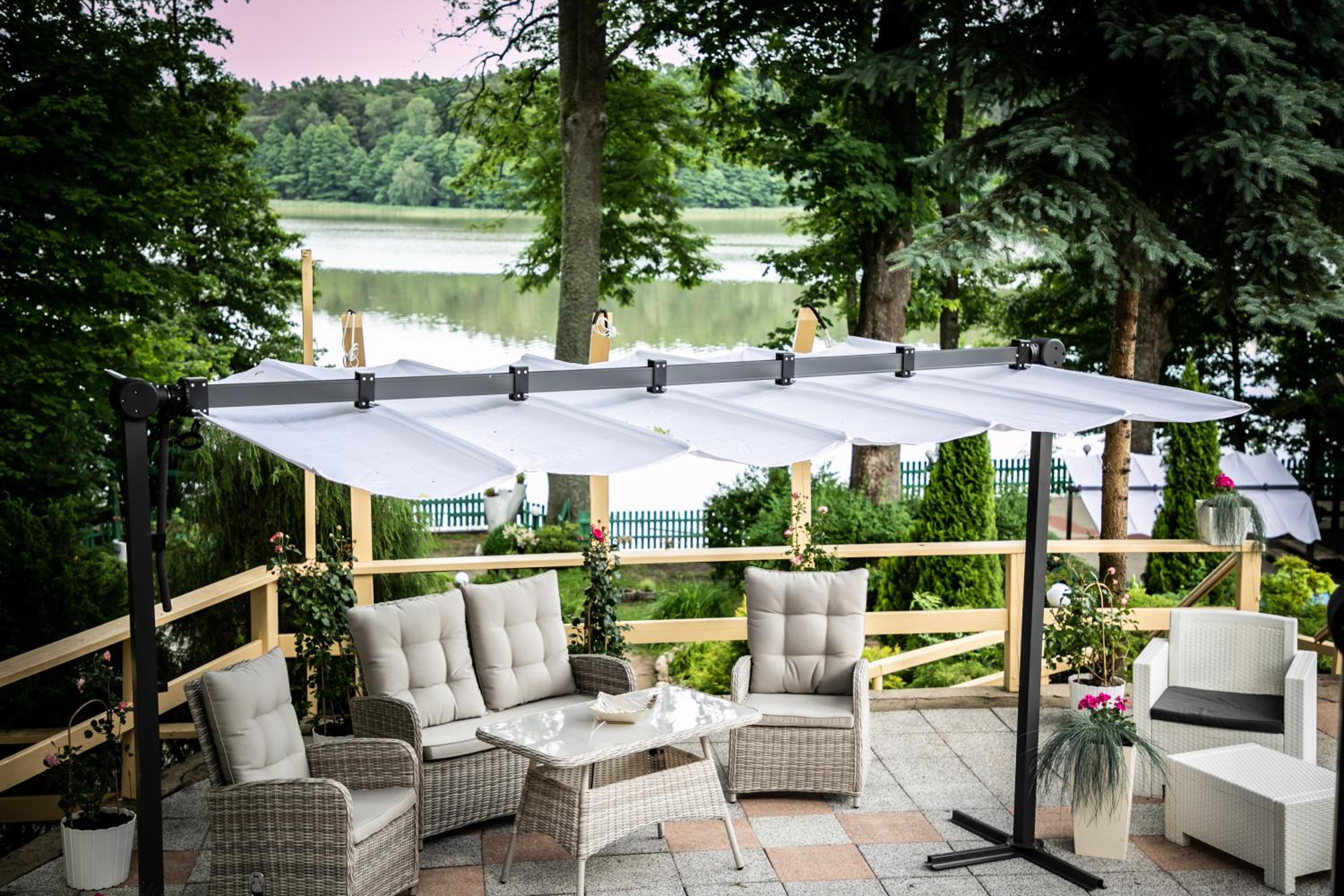 outdoor BBQ area