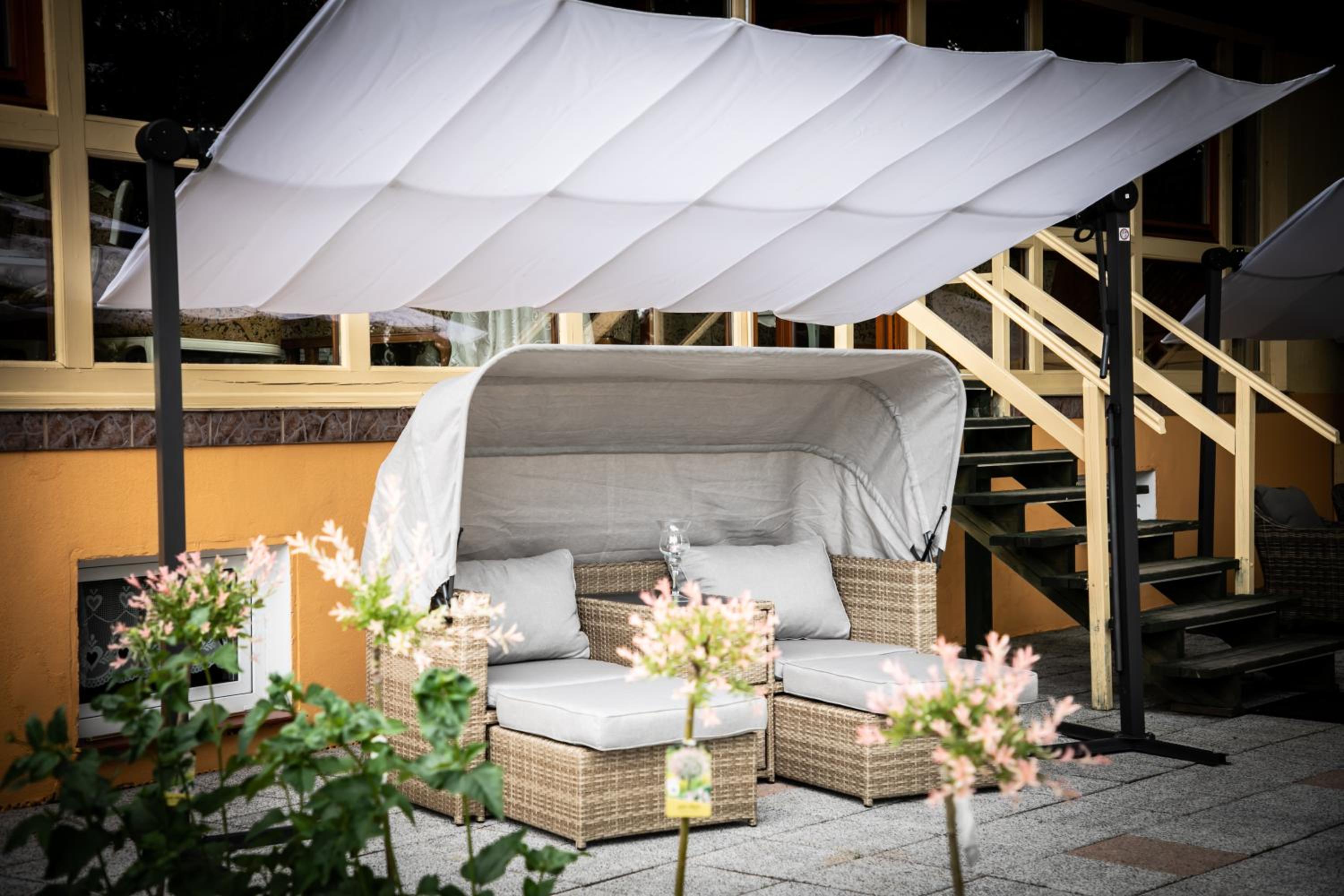 outdoor BBQ area