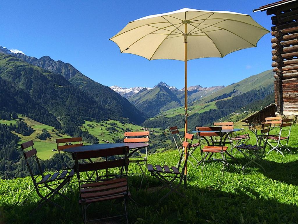 outdoor BBQ area