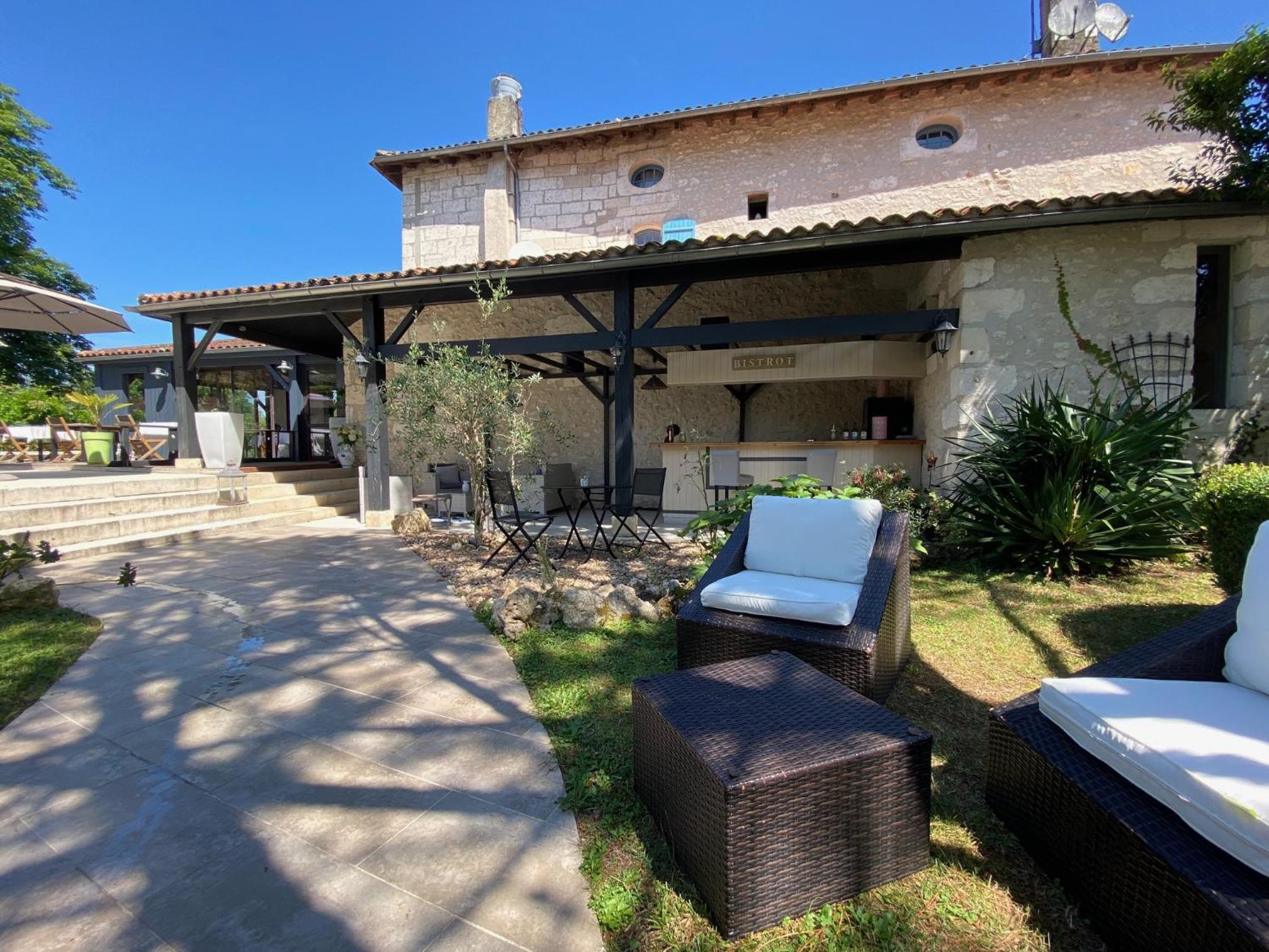 outdoor BBQ area