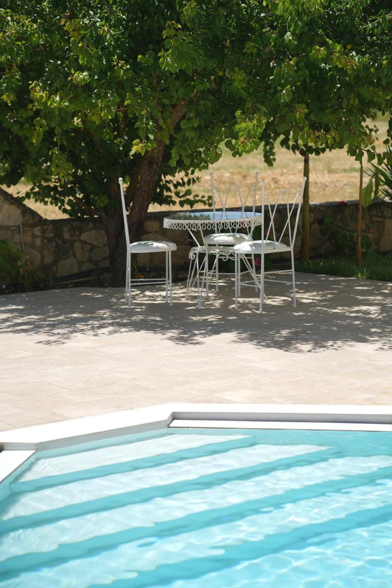 outdoor BBQ area