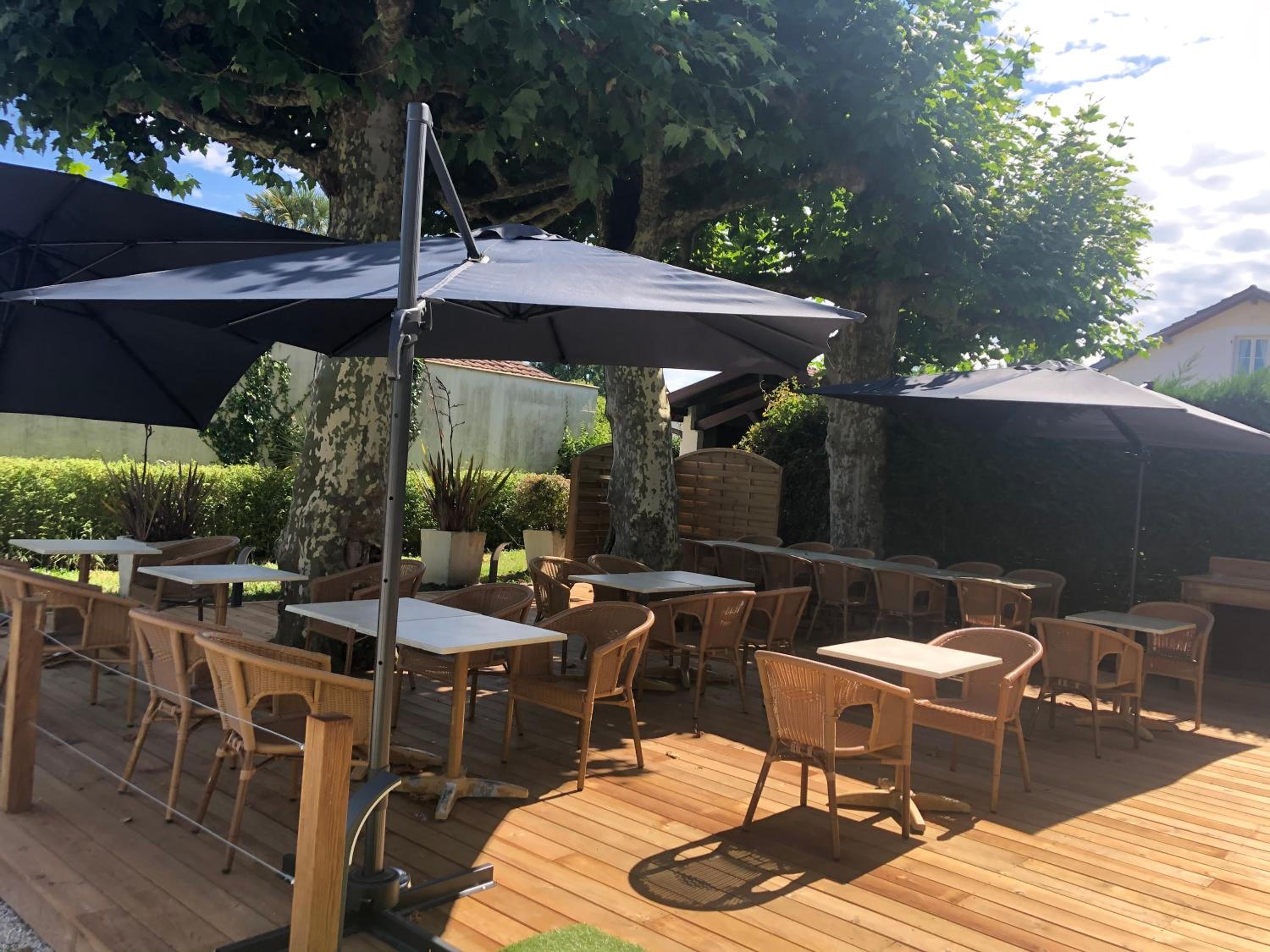 outdoor BBQ area