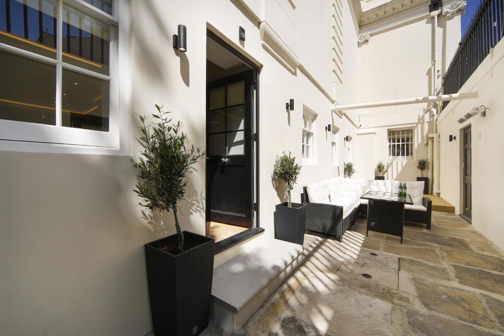 outdoor bbq area