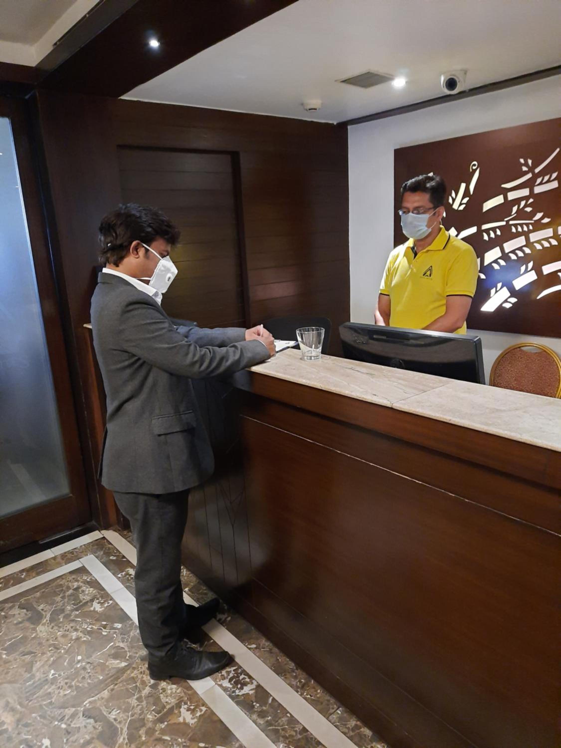 hotel reception