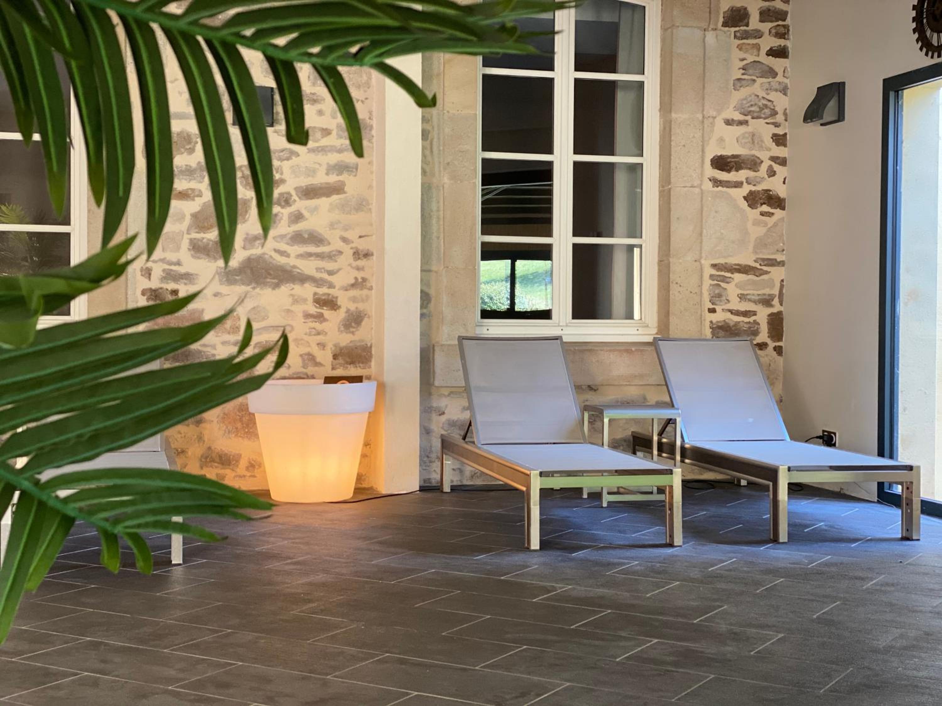 outdoor BBQ area