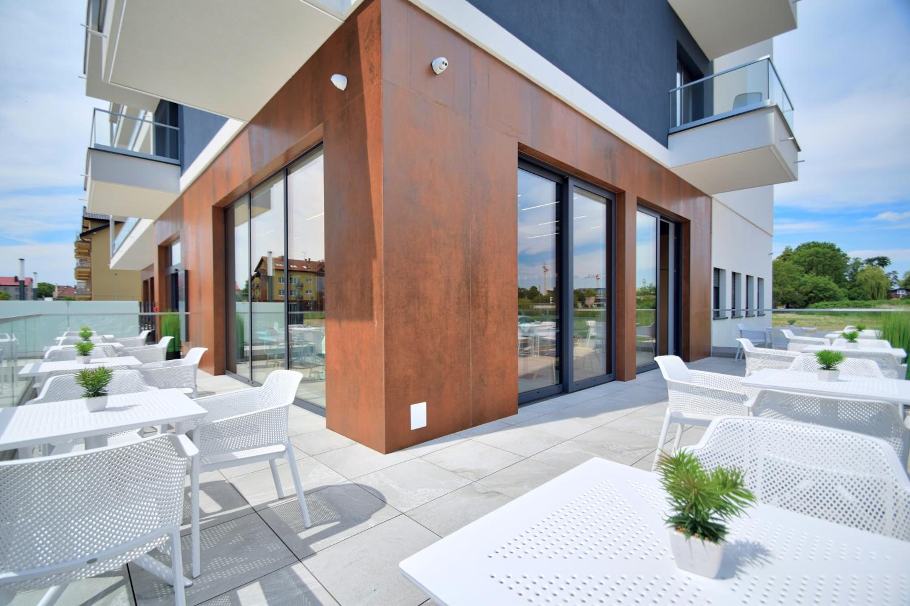 outdoor BBQ area