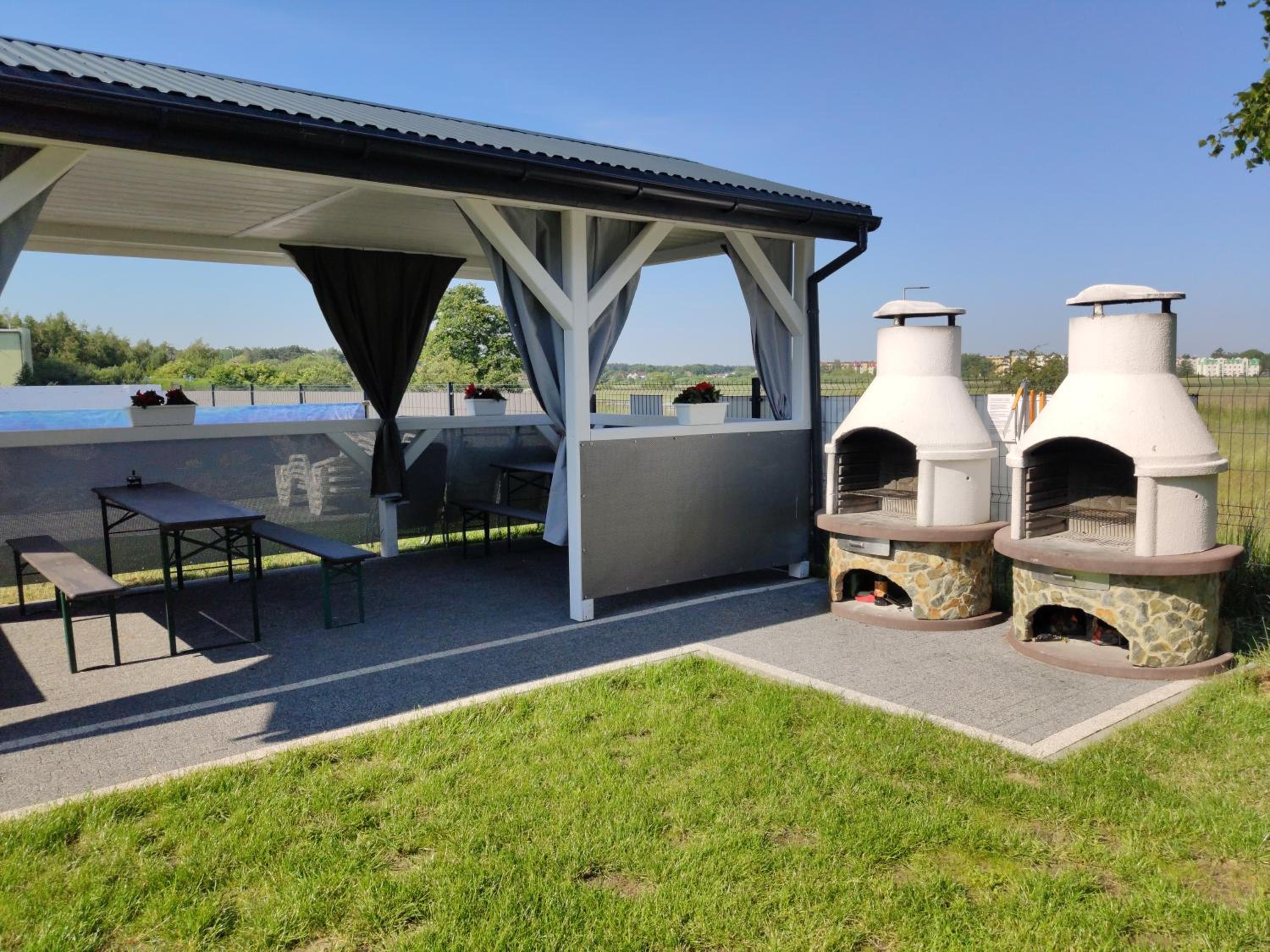 outdoor BBQ area