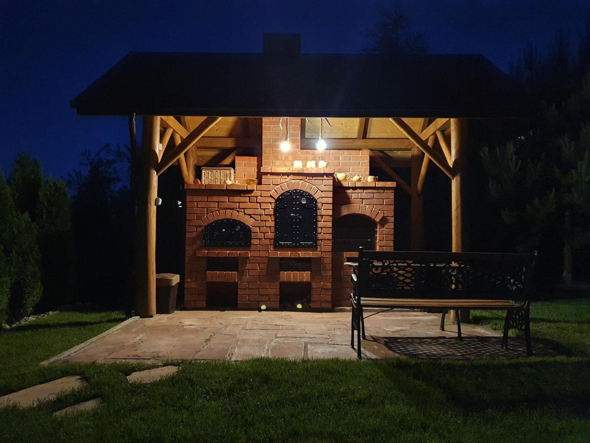 outdoor BBQ area