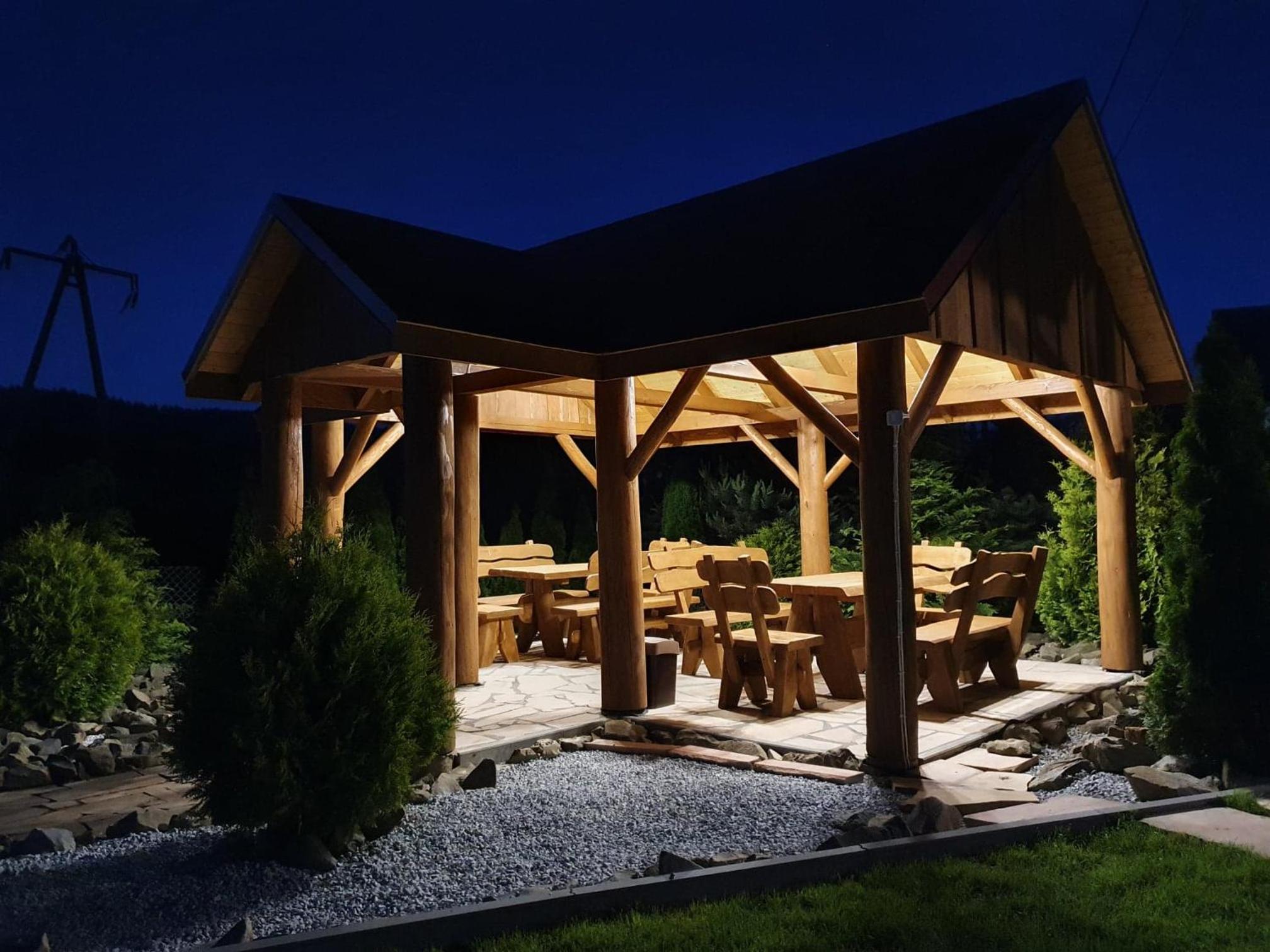 outdoor BBQ area