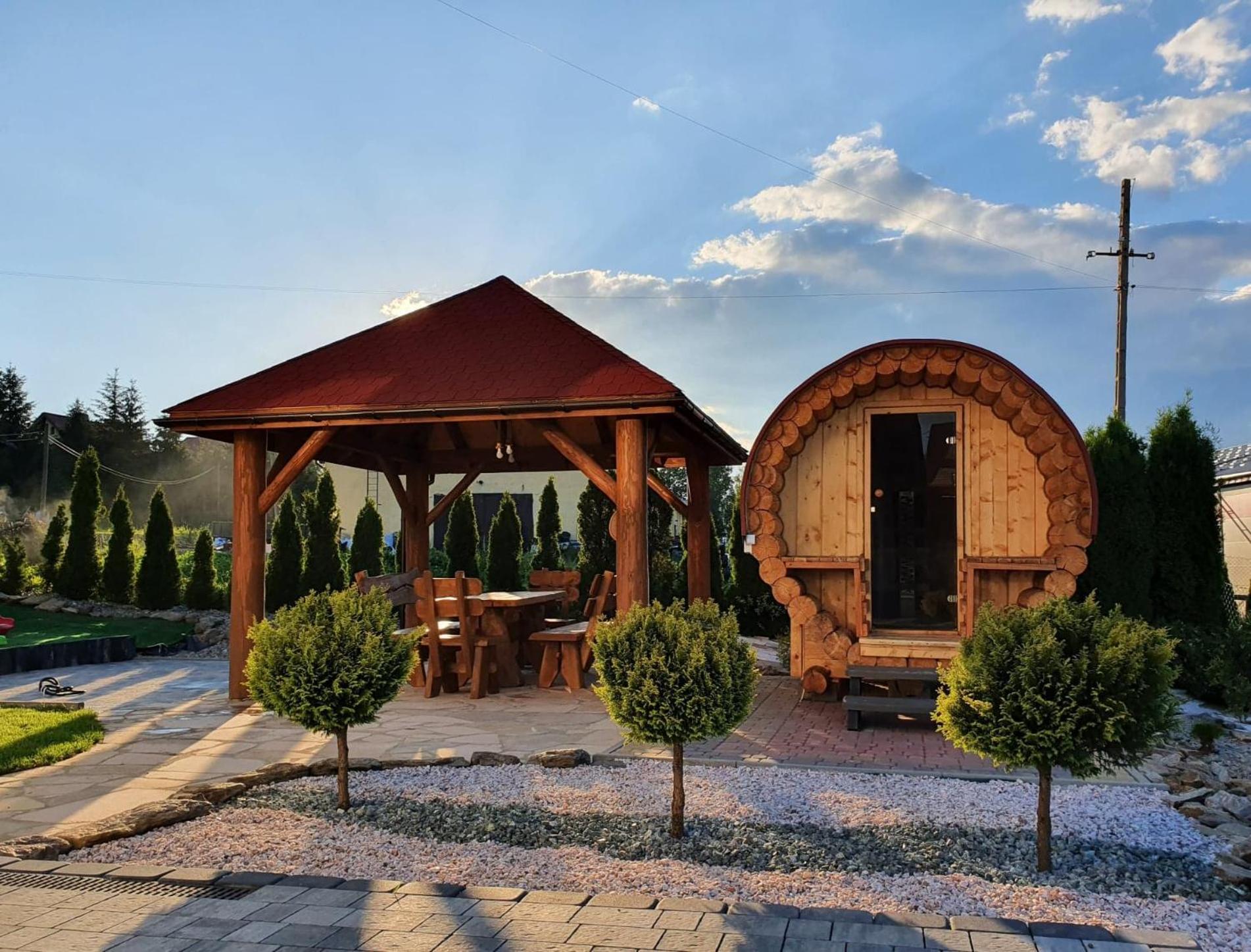 outdoor BBQ area