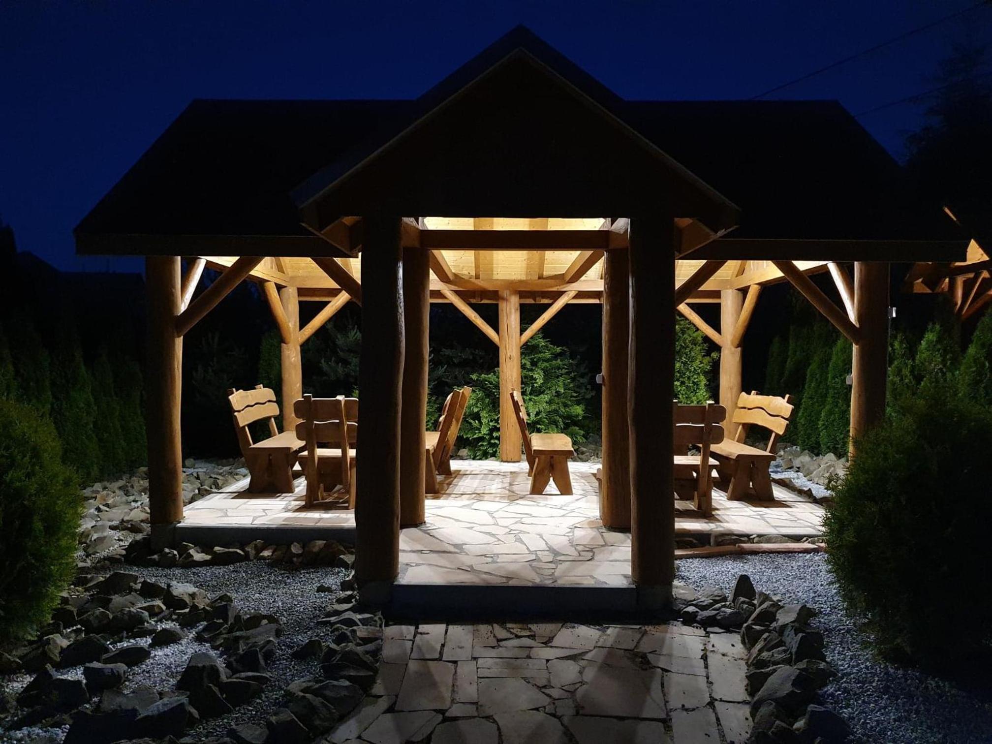 outdoor BBQ area